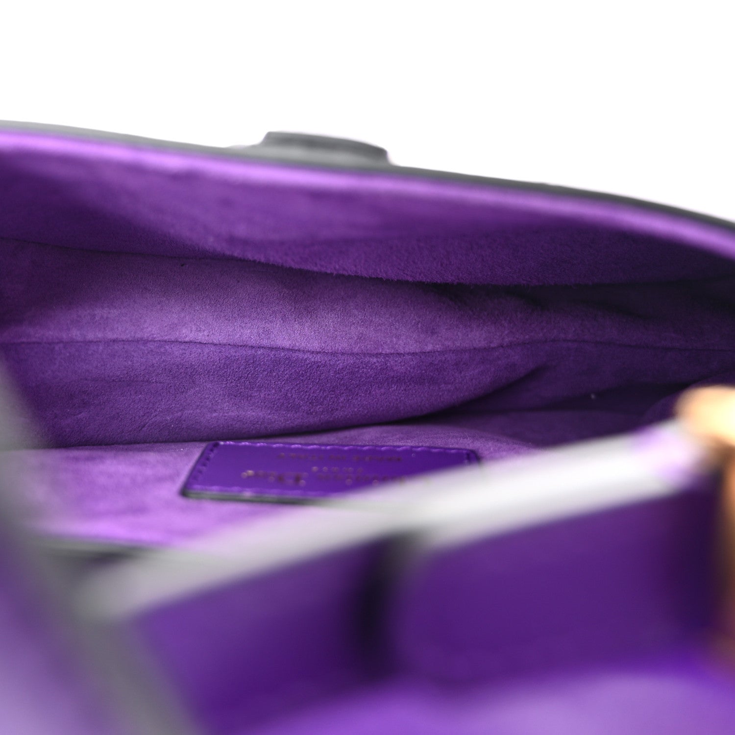 Christian Dior Supple Calfskin Mini Saddle Bag Purple 5 of 10