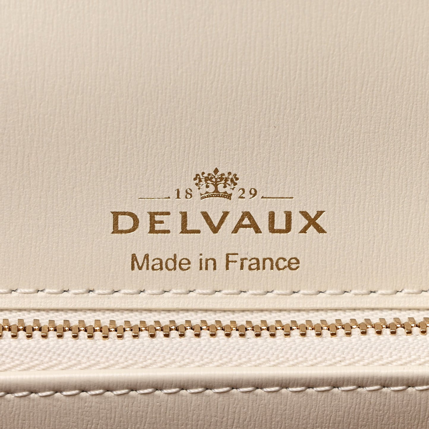 Calfskin MM L'Humour Brillant Satchel Ivory Azure