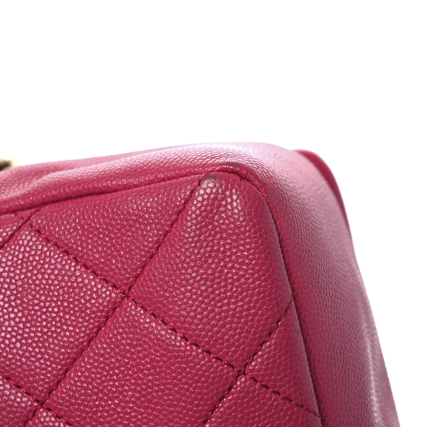 Caviar Quilted Small Fashion Therapy Flap Bag Dark Pink