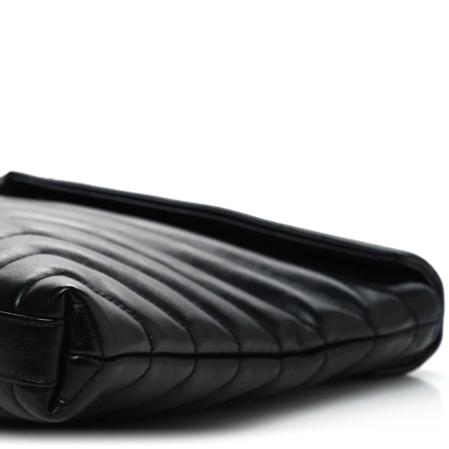 Calfskin Y Quilted Monogram Loulou Document Holder Black