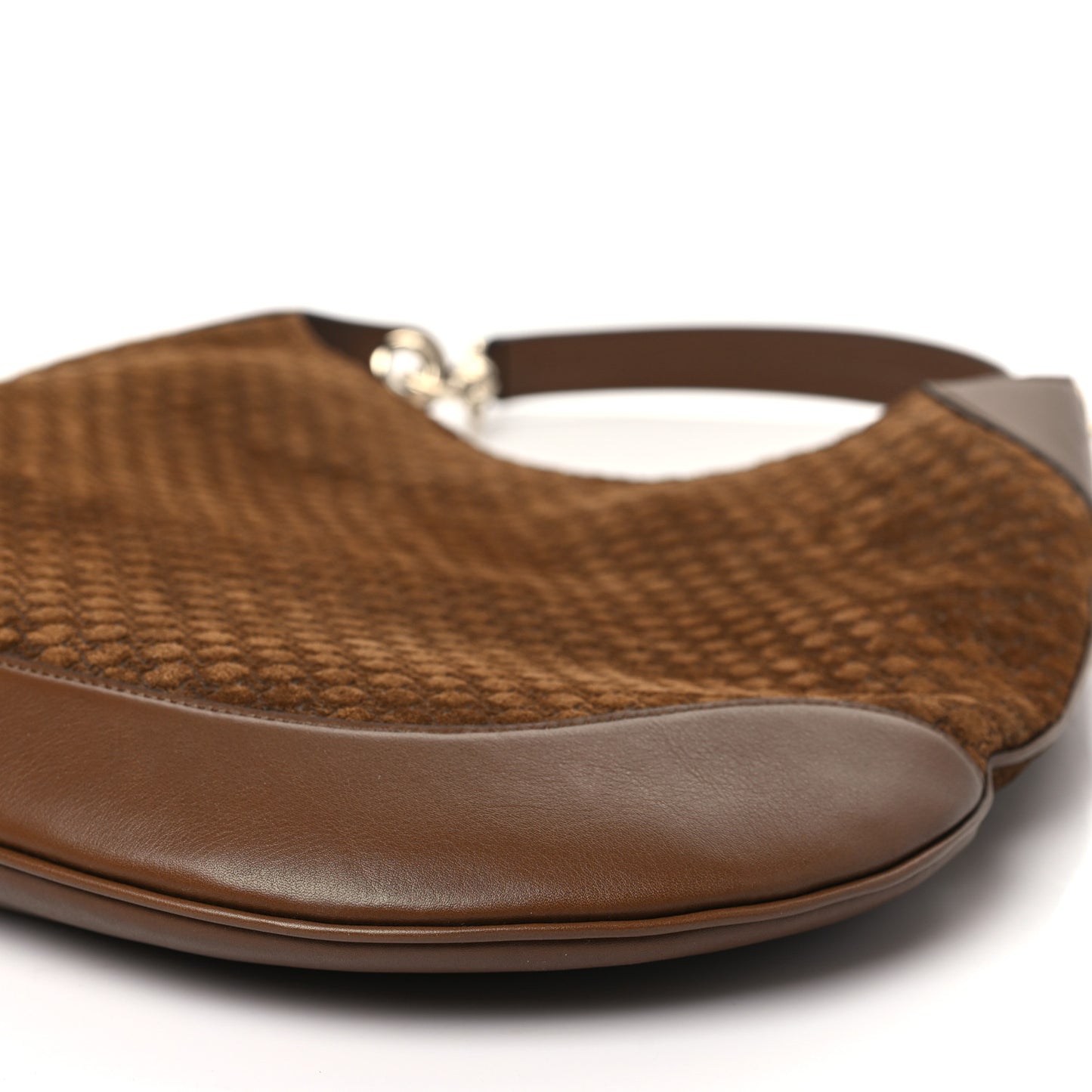 GG Suede B Large Shoulder Bag Brown