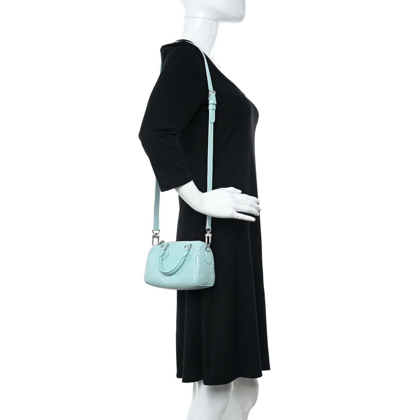 Empreinte Monogram Nano Speedy Pearly Lagoon Turquoise
