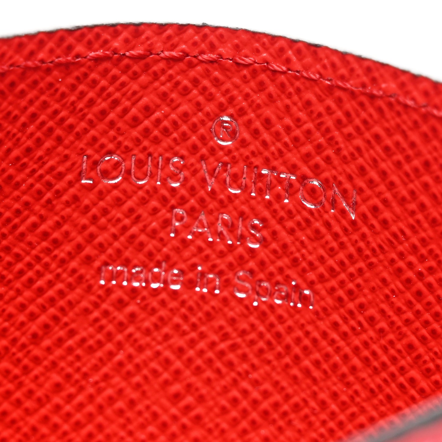 Monogram Escale Card Holder Rouge