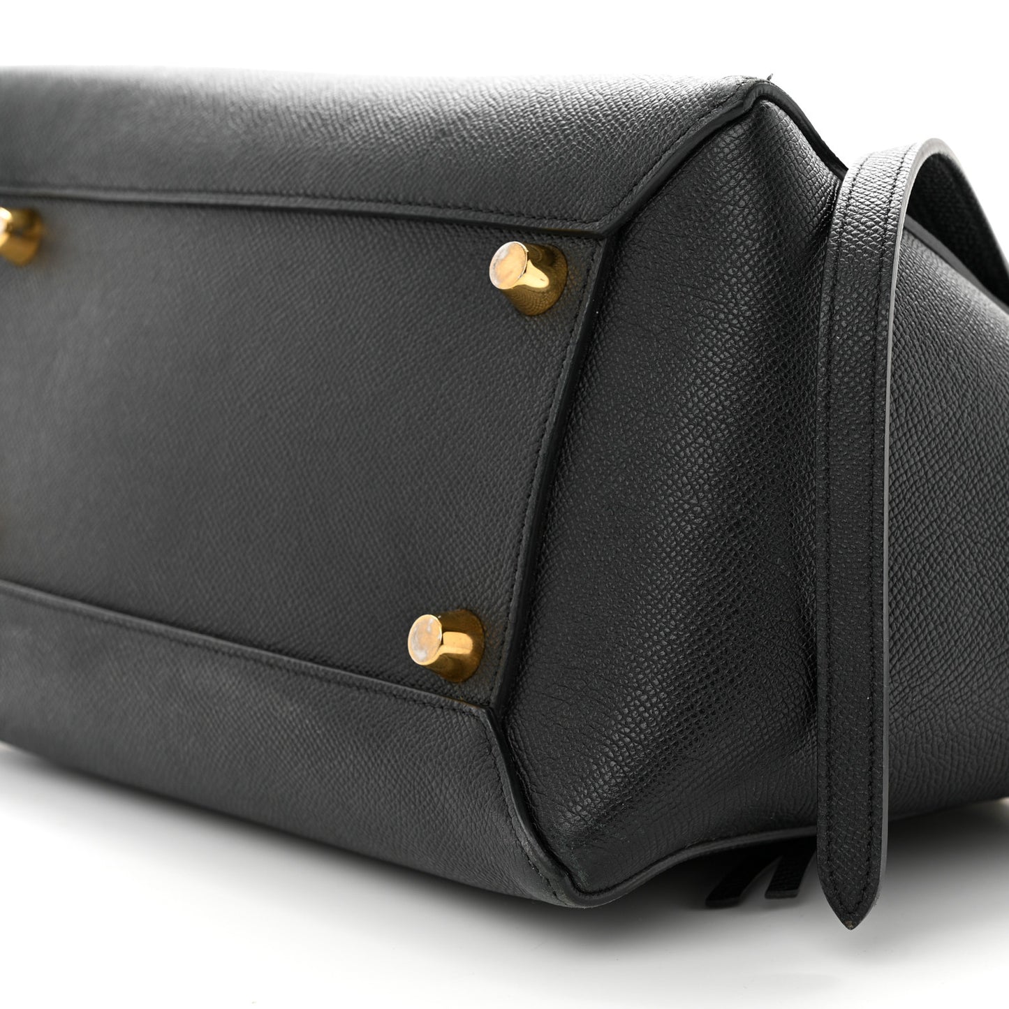 Grained Calfskin Mini Belt Bag Black