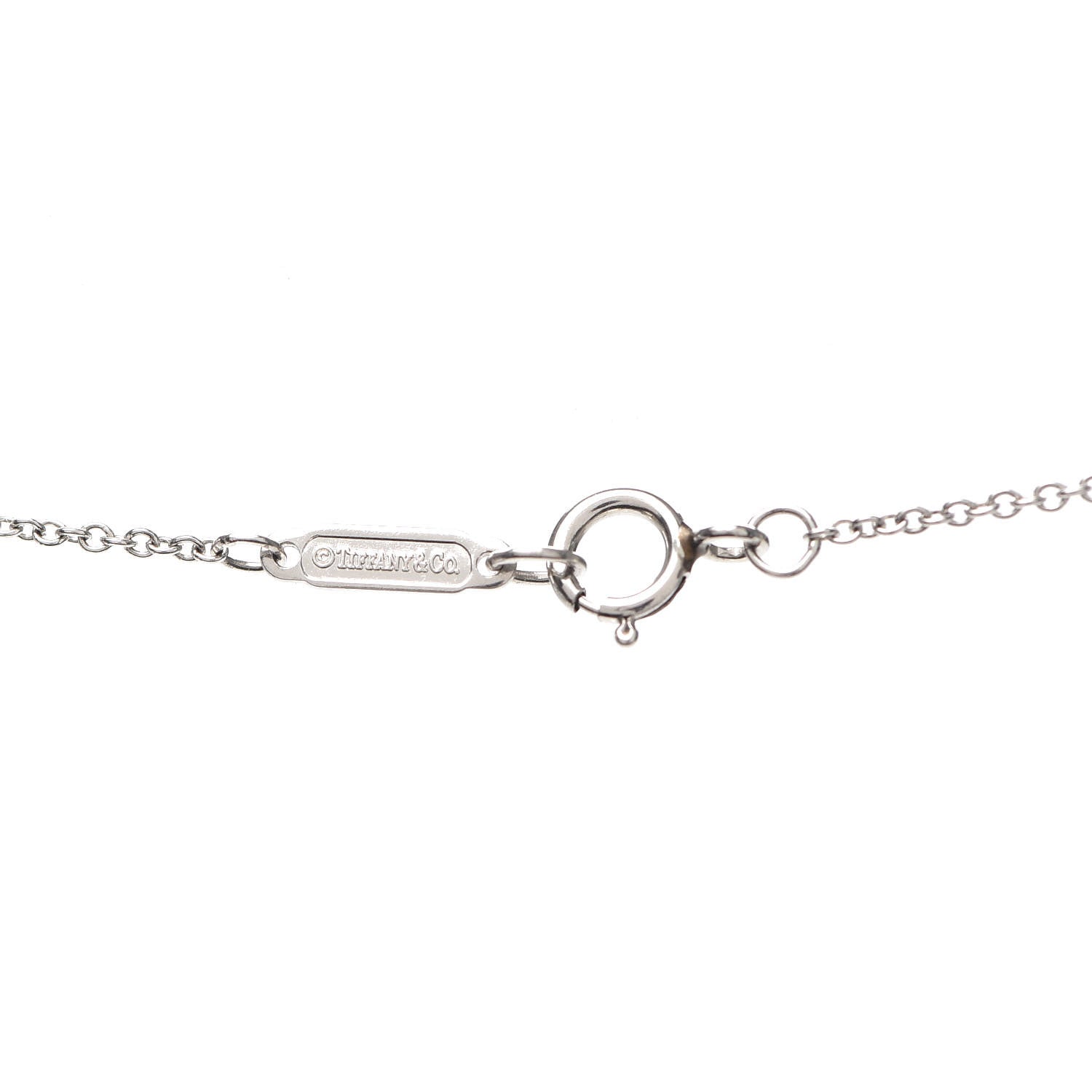 Tiffany Platinum Diamond Small Jazz Cross Pendant Necklace 5 of 6