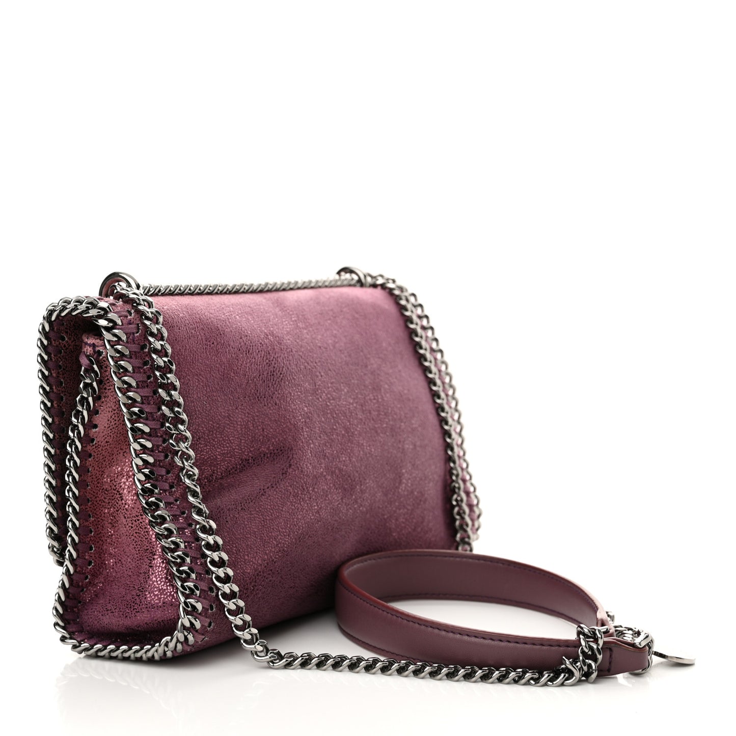 Shaggy Deer Ombre Falabella Messenger Purple Burgundy
