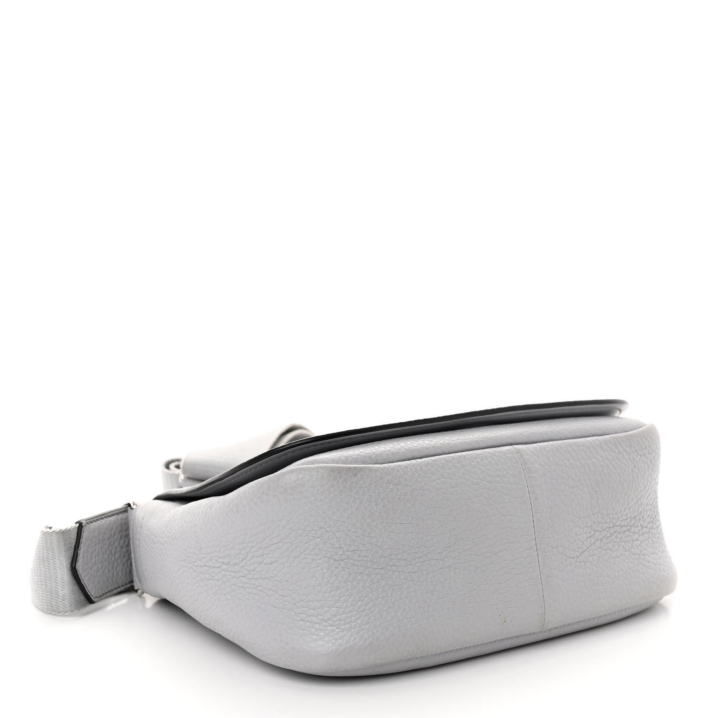 Vitello Daino Soft Shoulder Flap Bag Ardesia