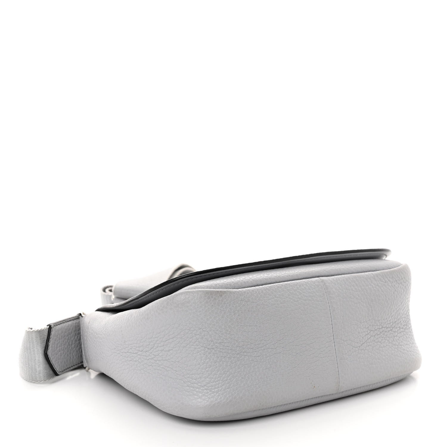Prada Vitello Daino Soft Shoulder Flap Bag Ardesia 4 of 10