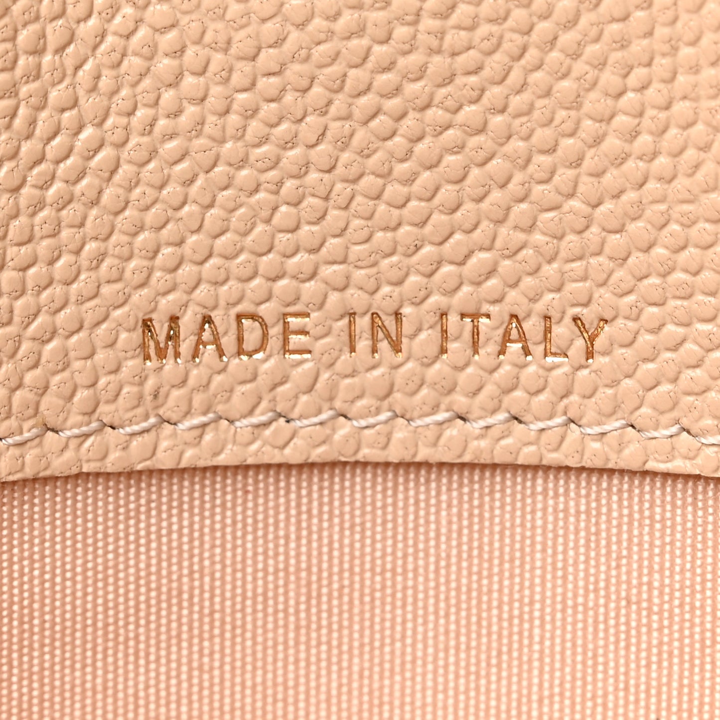 Caviar Quilted Large Golden Class Gusset Flap Wallet Beige