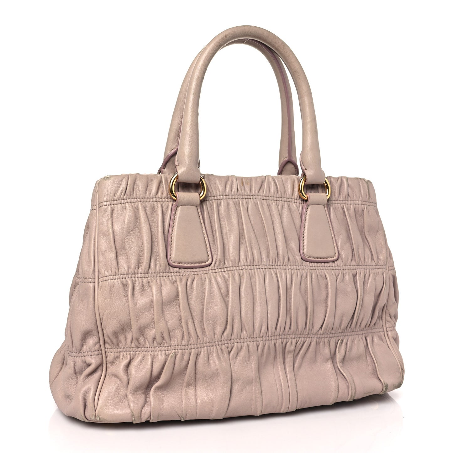 Nappa Gaufre Shopping Satchel Cipria
