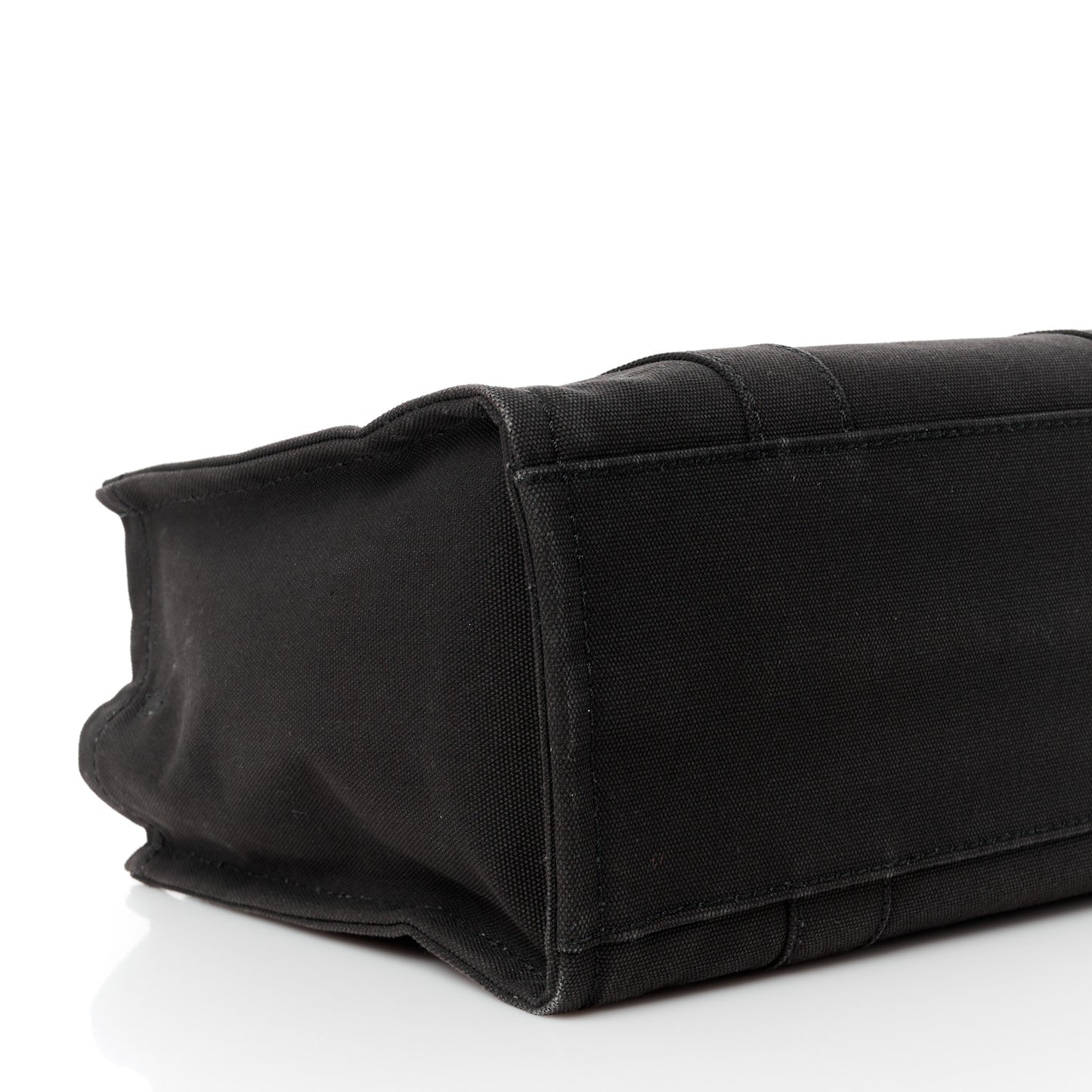 Cotton Canvas Small The Traveler Tote Bag Black