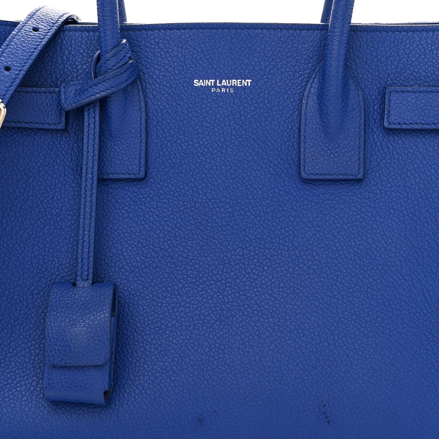 Grained Calfskin Baby Sac De Jour Royal Blue