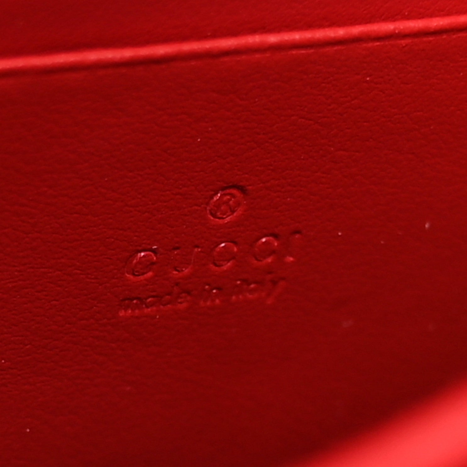 Gucci Calfskin Matelasse GG Marmont Chain Wallet Hibiscus Red 6 of 12