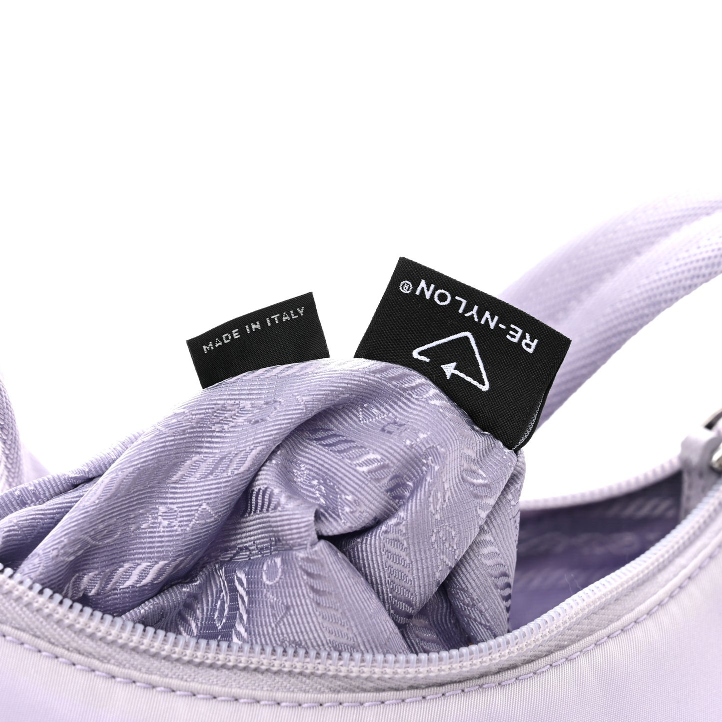 Re-Nylon Saffiano Mini Re-Edition 2000 Bag Glicine
