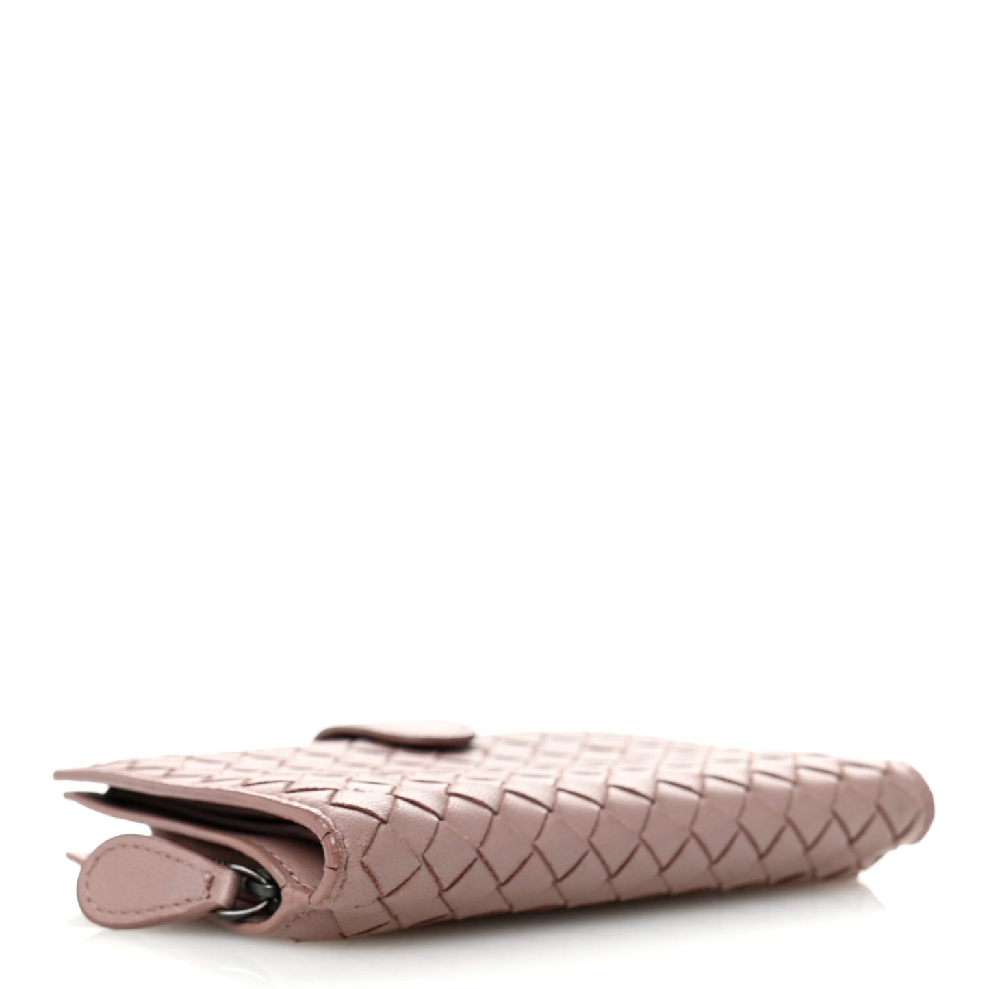 Nappa Intrecciato French Flap Wallet Mallow