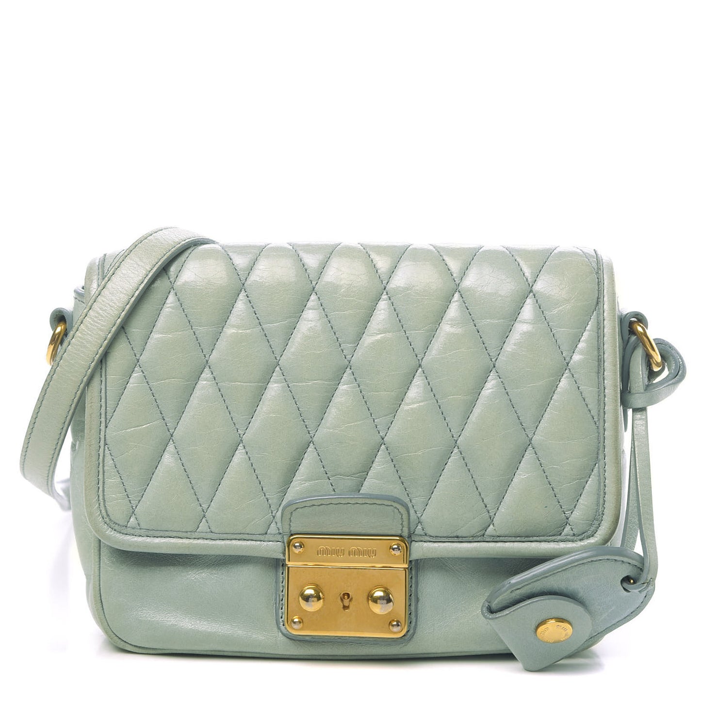 Vitello Shine Trapu Crossbody Bag Astrale