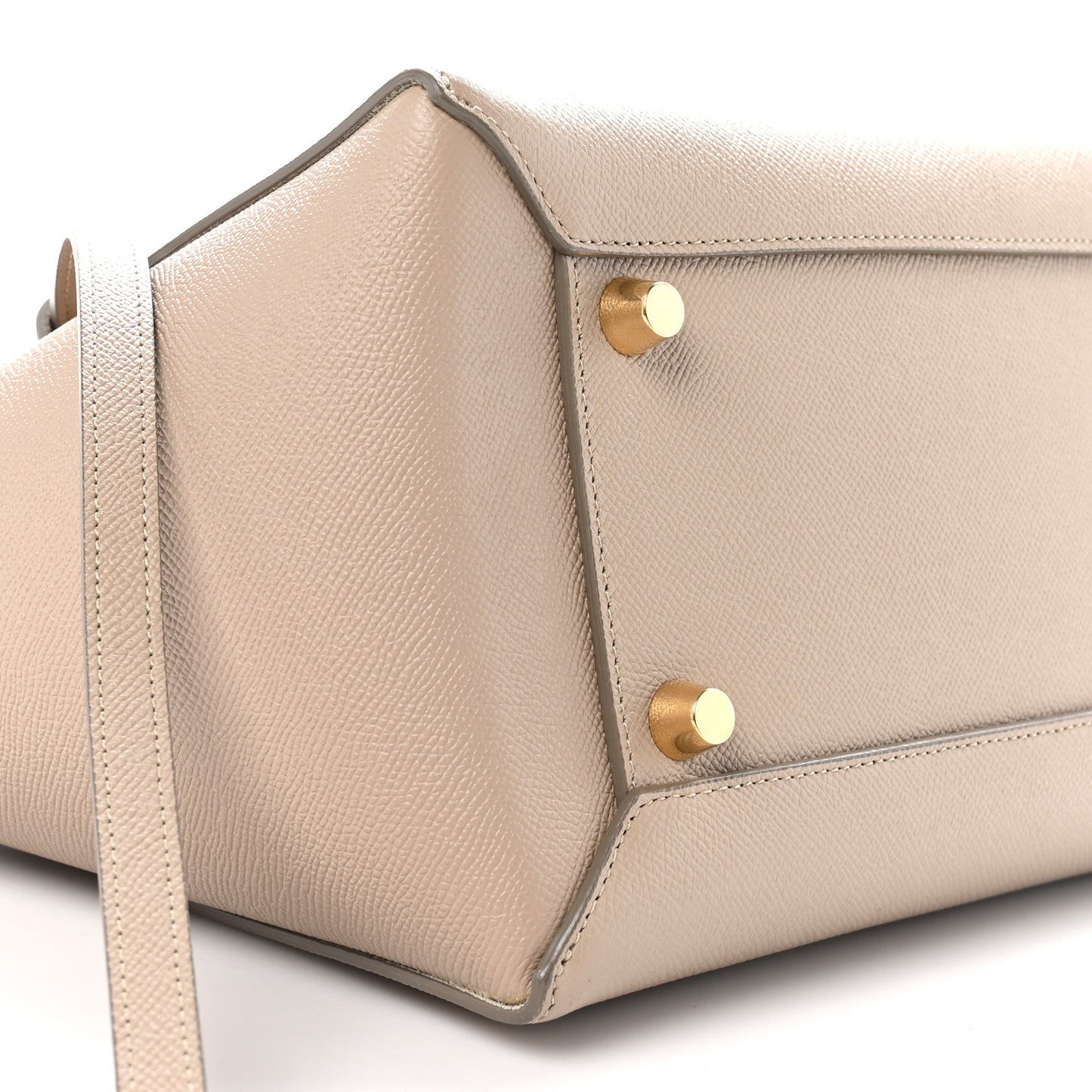 Grained Calfskin Mini Belt Bag Light Taupe