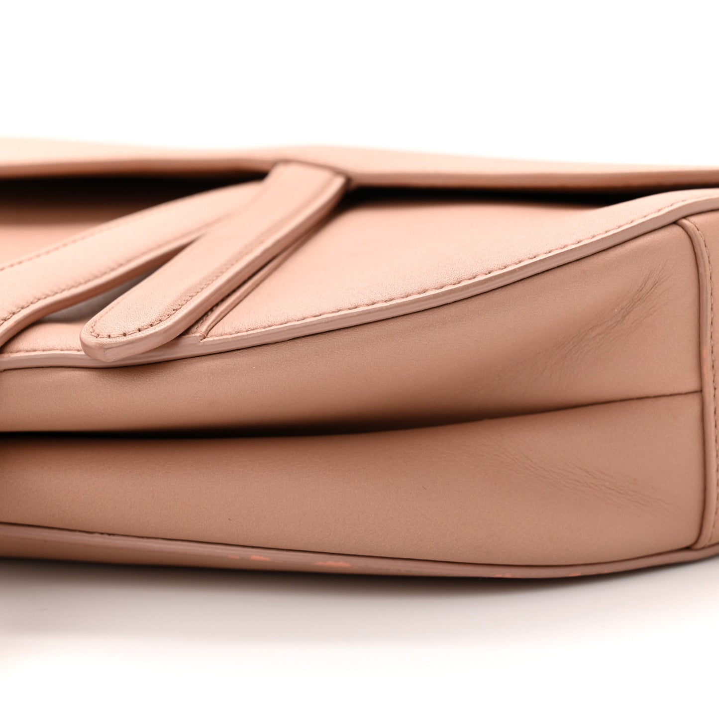 Ultra Matte Calfskin Saddle Bag Blush
