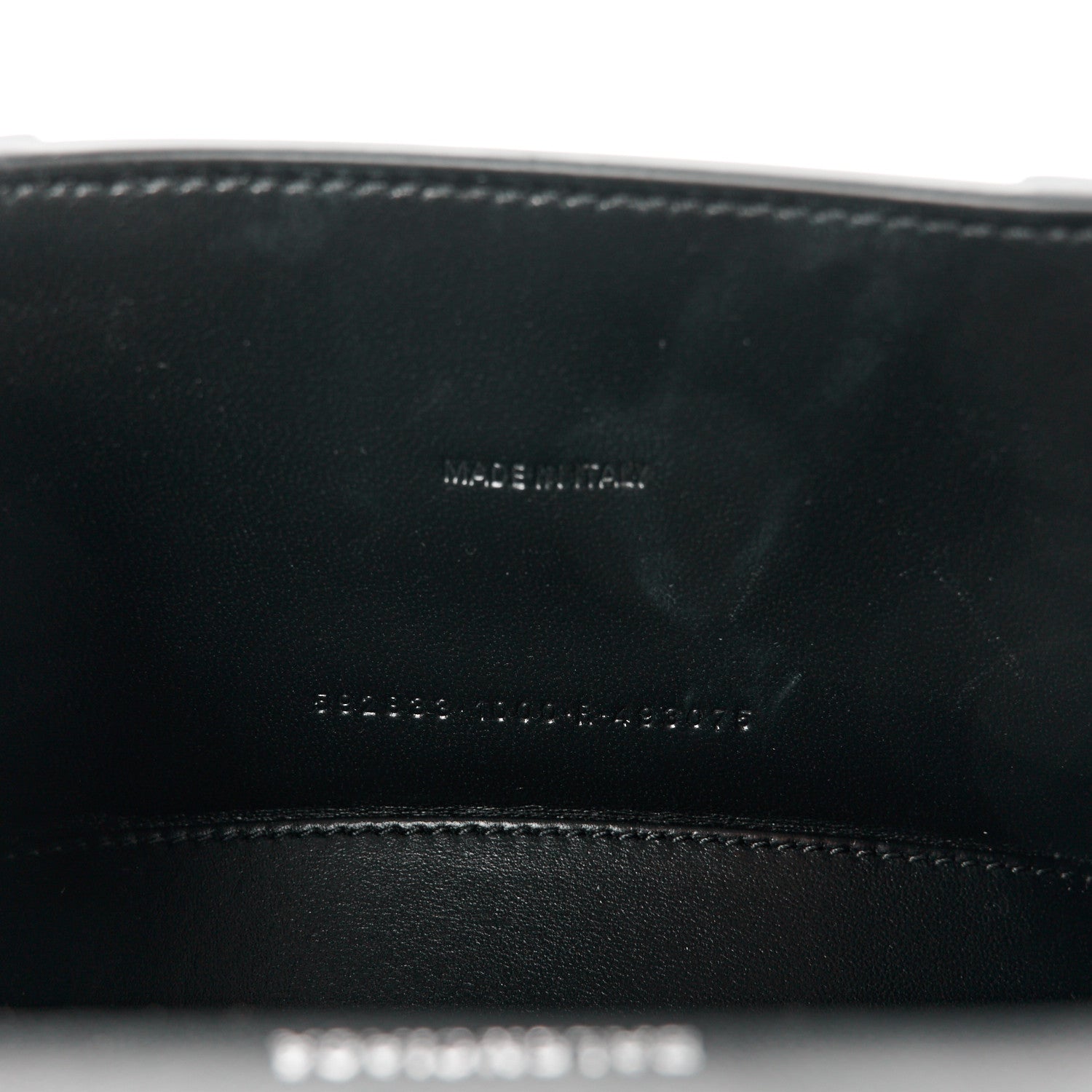 Balenciaga Shiny Box Calfskin Strass Hourglass Top Handle Bag XS Black 7 of 11
