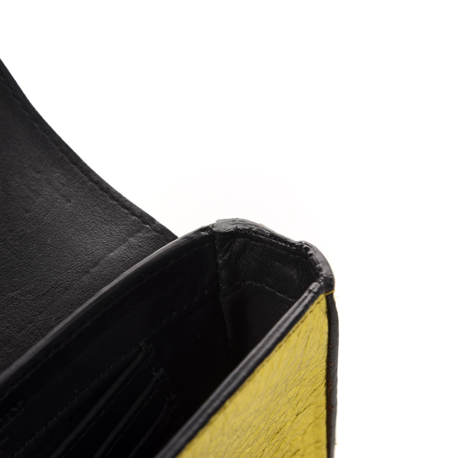 Burberry Metallic Calfskin Bow Detail Berkeley Crossbody Yellow 9 of 11