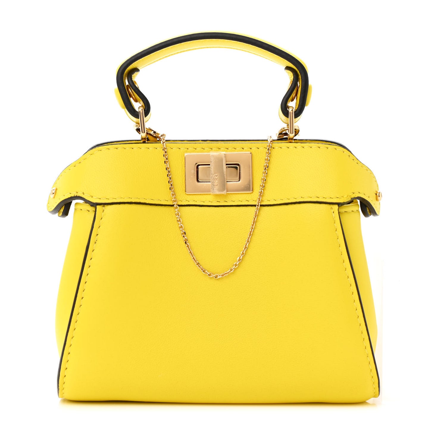 Nappa Nano Peekaboo Satchel Limone