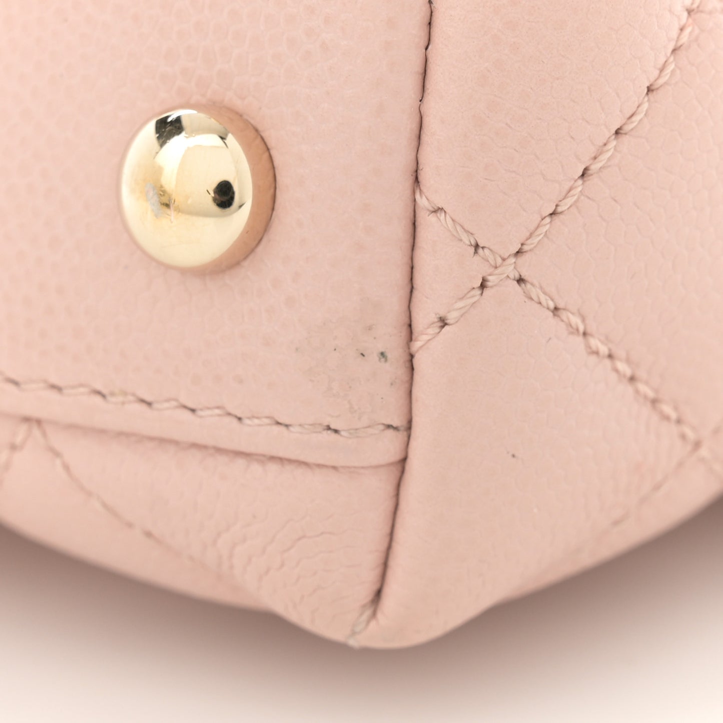 Caviar Quilted Extra Mini Coco Handle Flap Light Pink