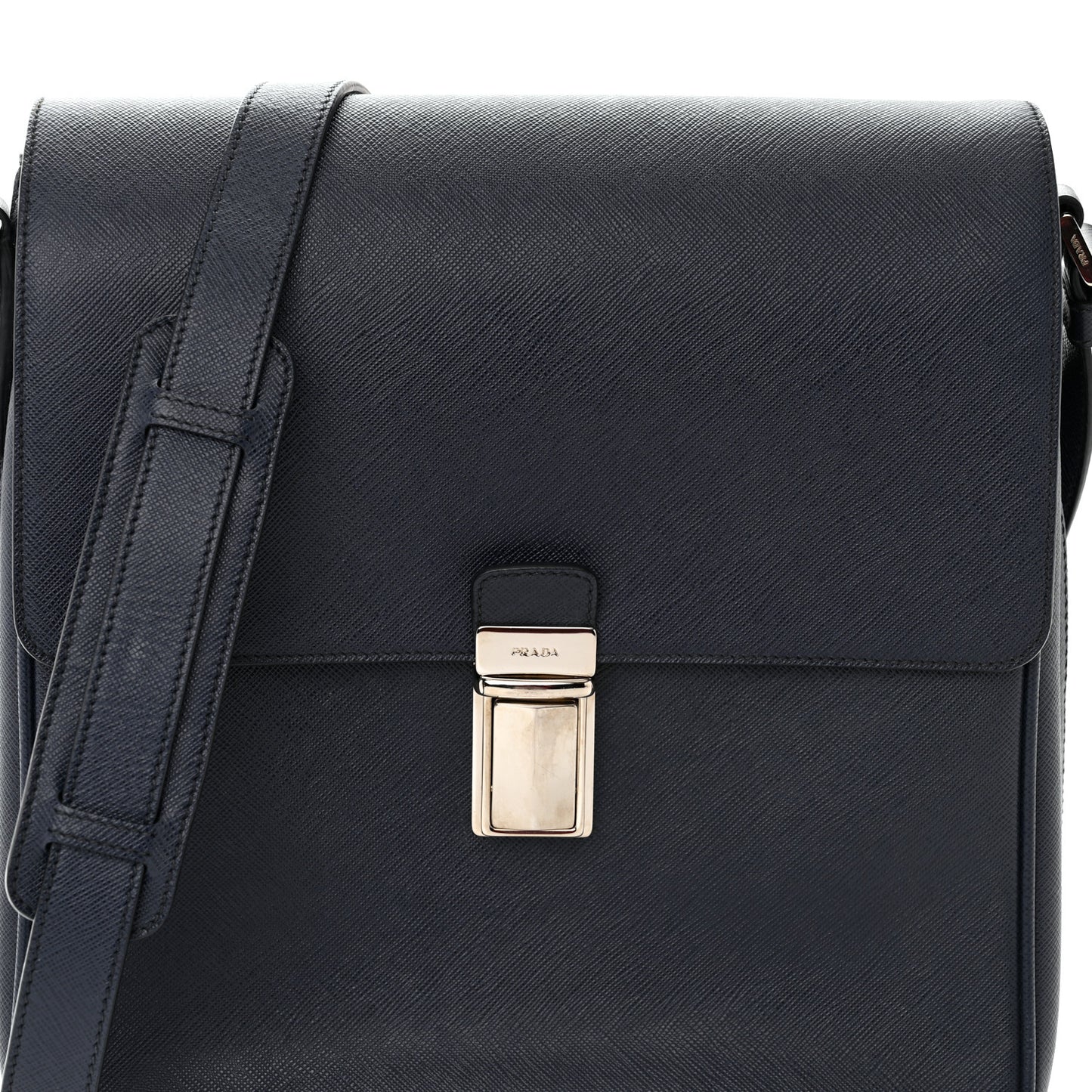 Saffiano Messenger Satchel Bluette