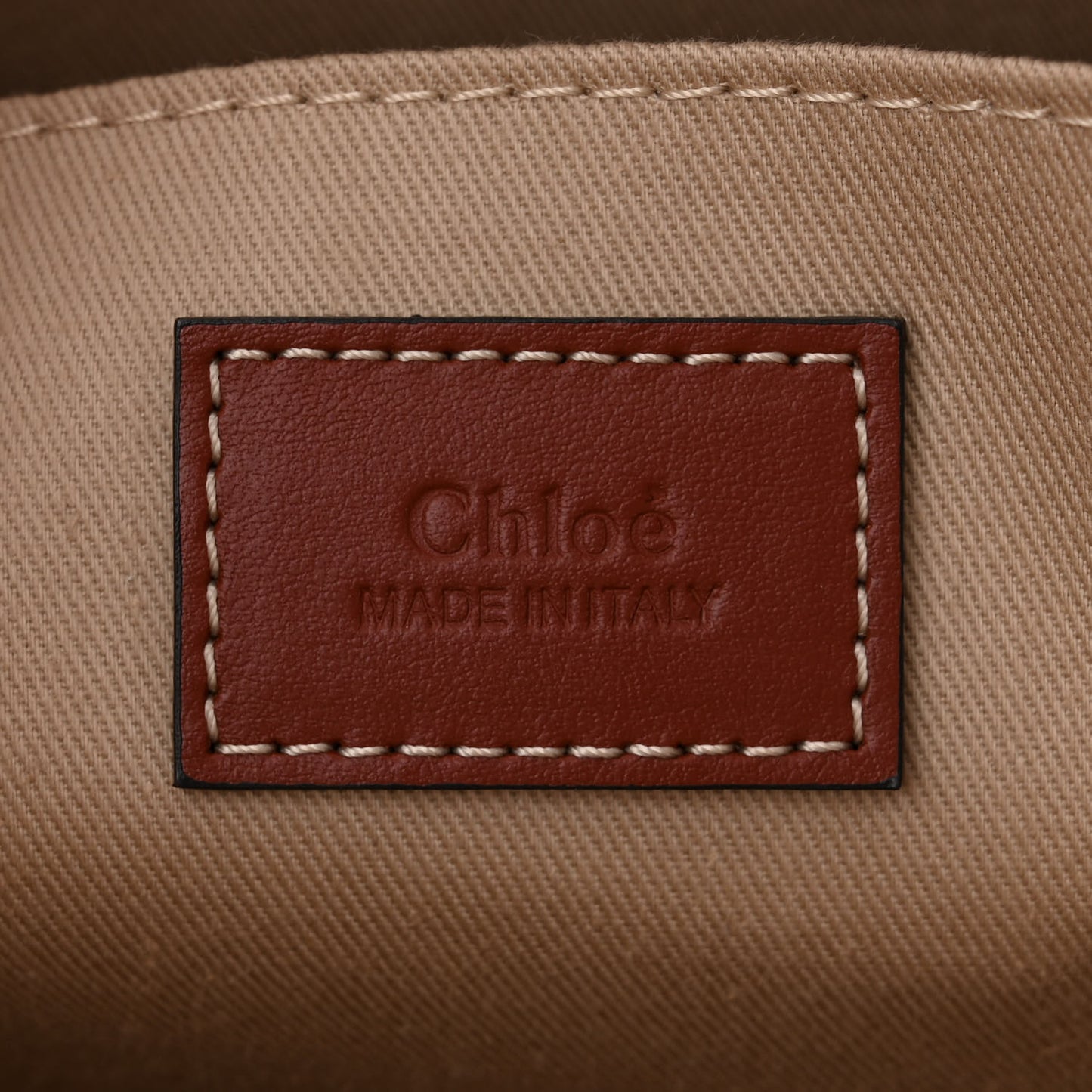 Cotton Calfskin Medium Woody Ribbon Tote White Brown