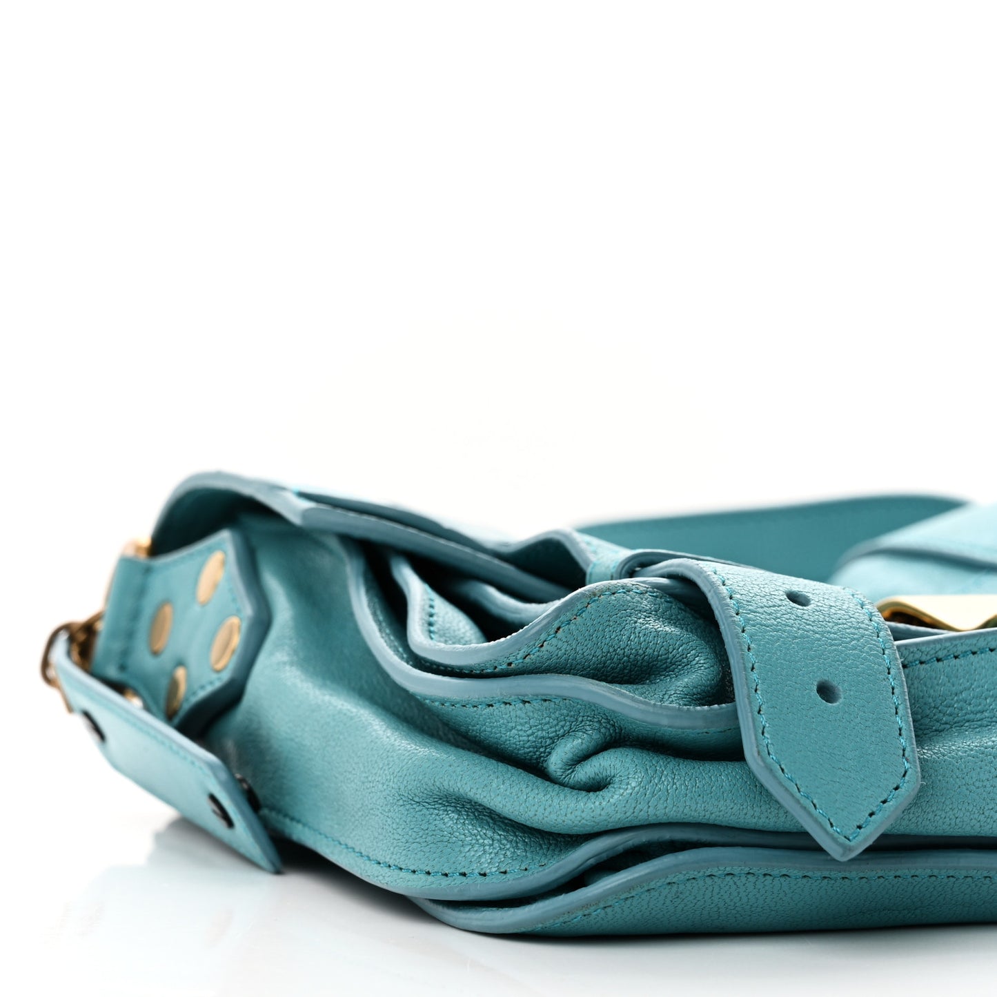 Lambskin PS1 Mini Pouch Messenger Bag Lagoon