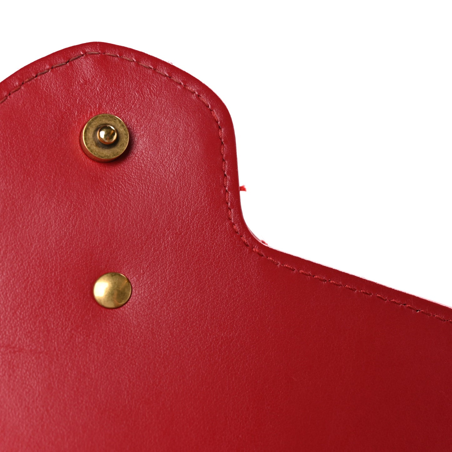 Calfskin Matelasse GG Marmont Chain Wallet Hibiscus Red