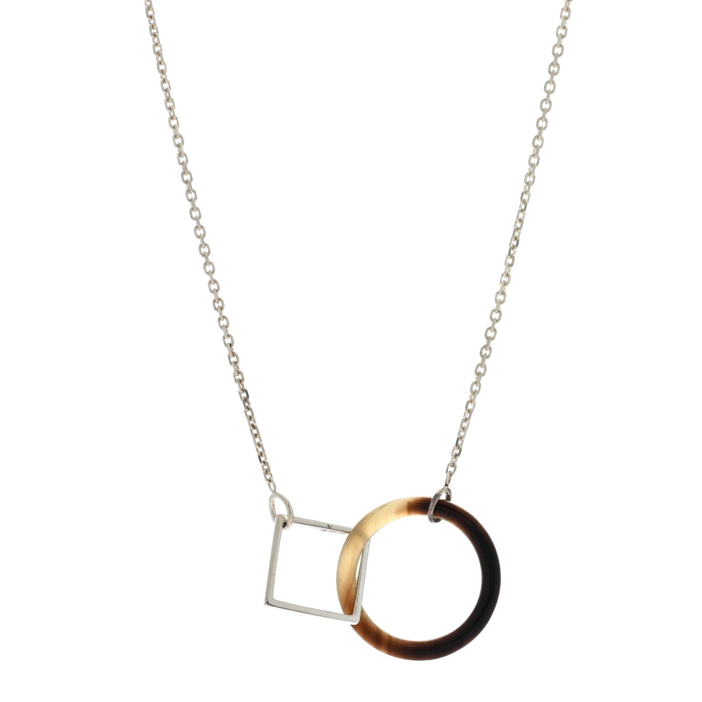 Sterling Silver Buffalo Horn Osmose Necklace