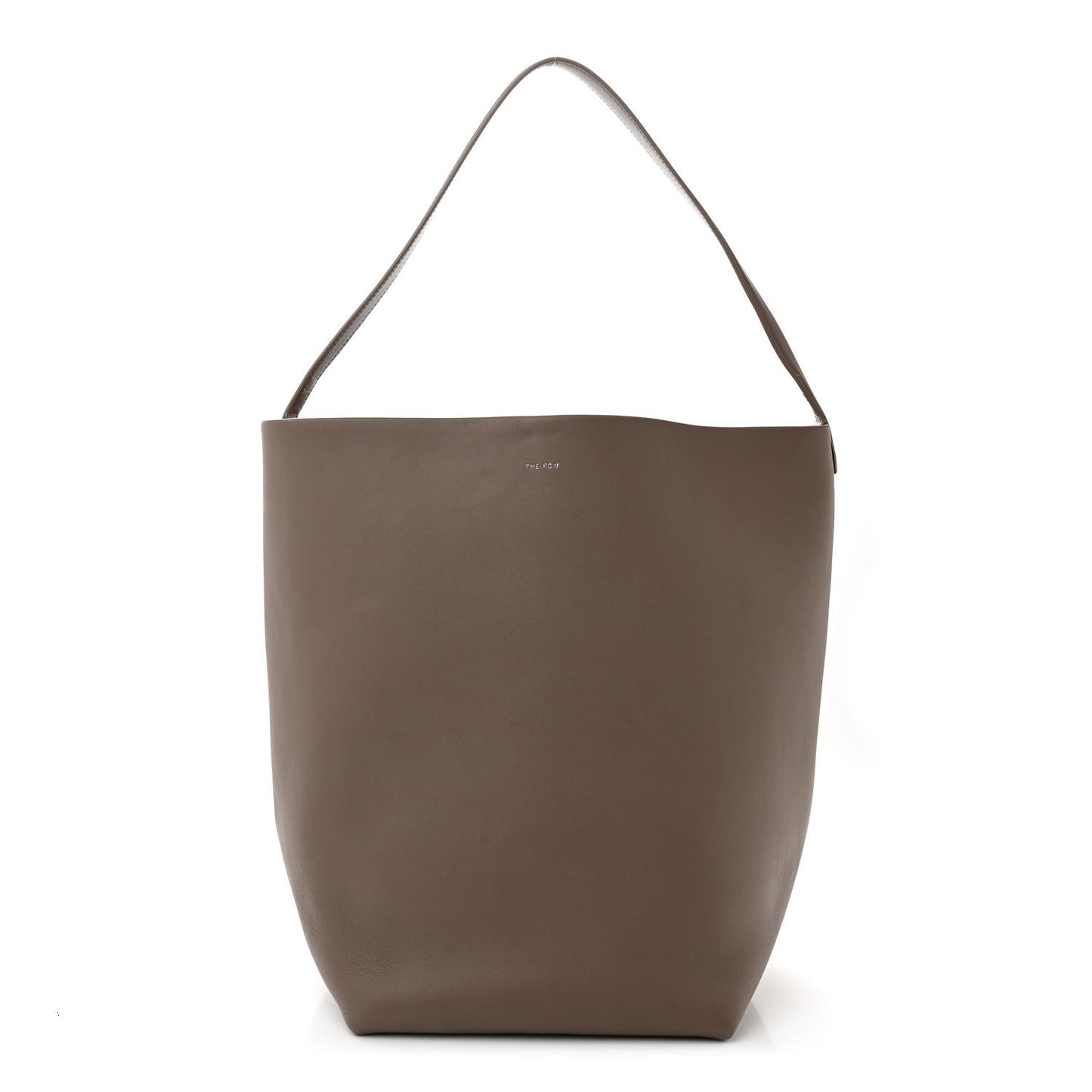 Grained Calfskin Large N/S Park Tote French Grey