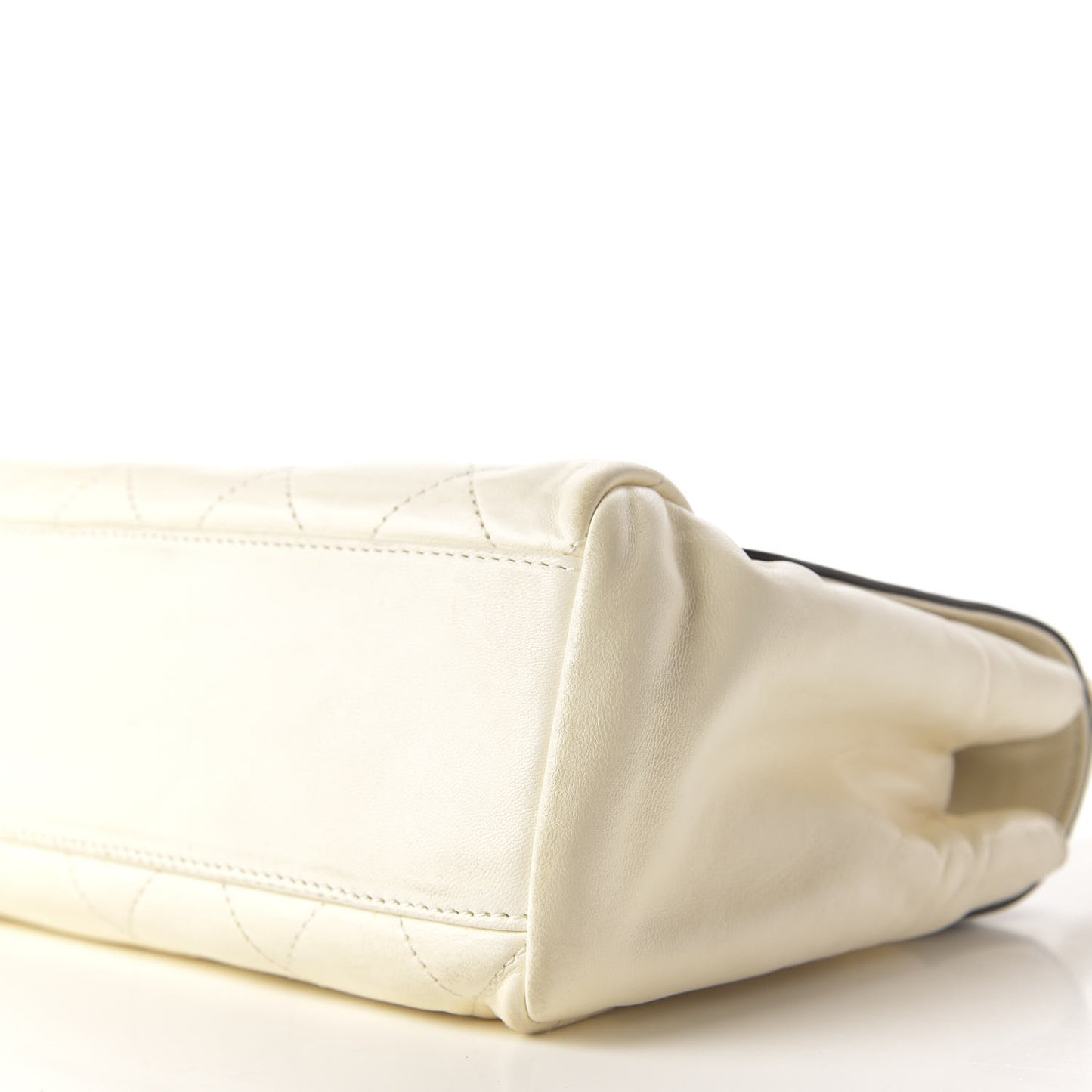 Lambskin Quilted Mademoiselle Flap White