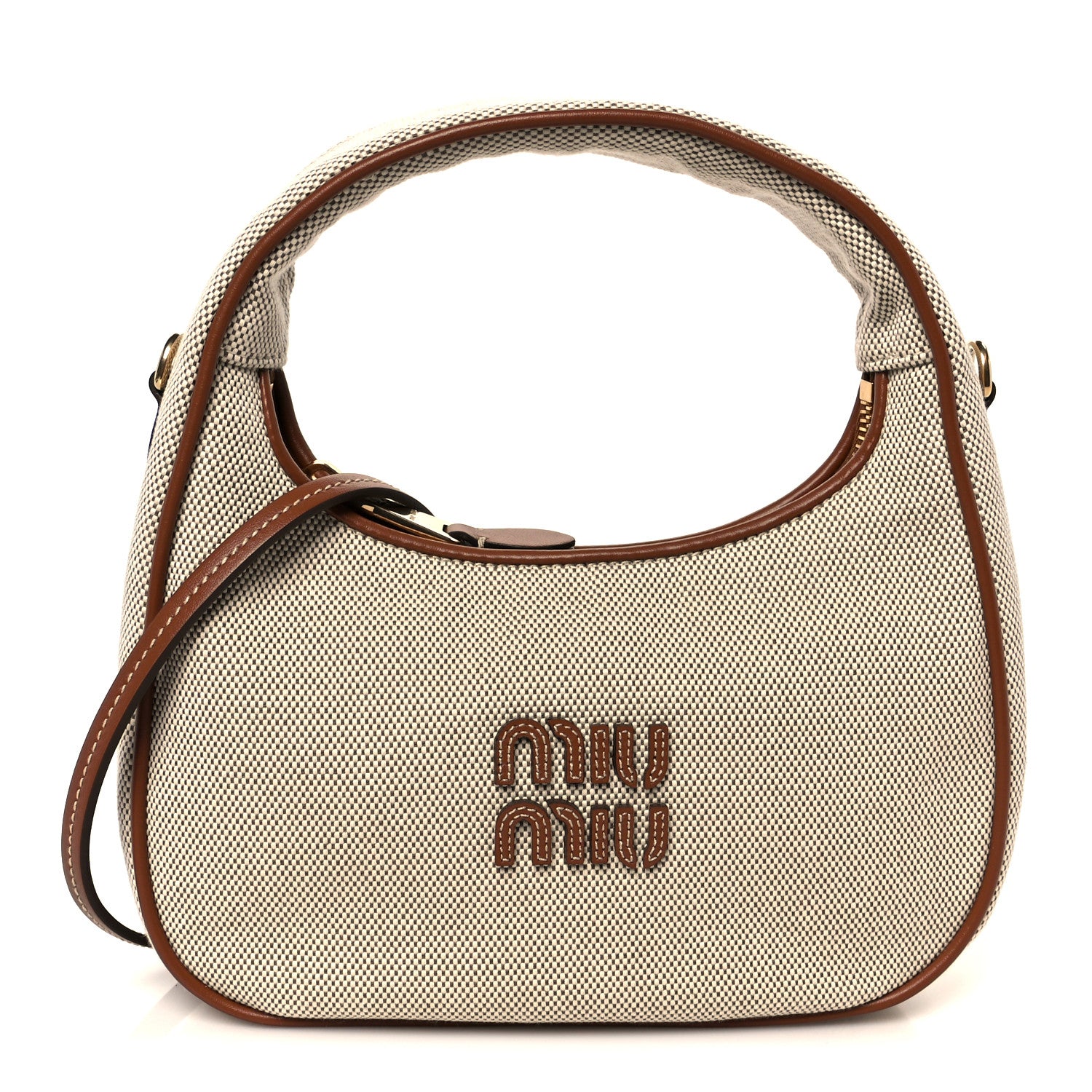バッグ MIUMIU LOGO CANVAS ONE SHOULDER HAND BAG MIUMIU LOGO CANVAS ONE SHOULDER HAND BAG