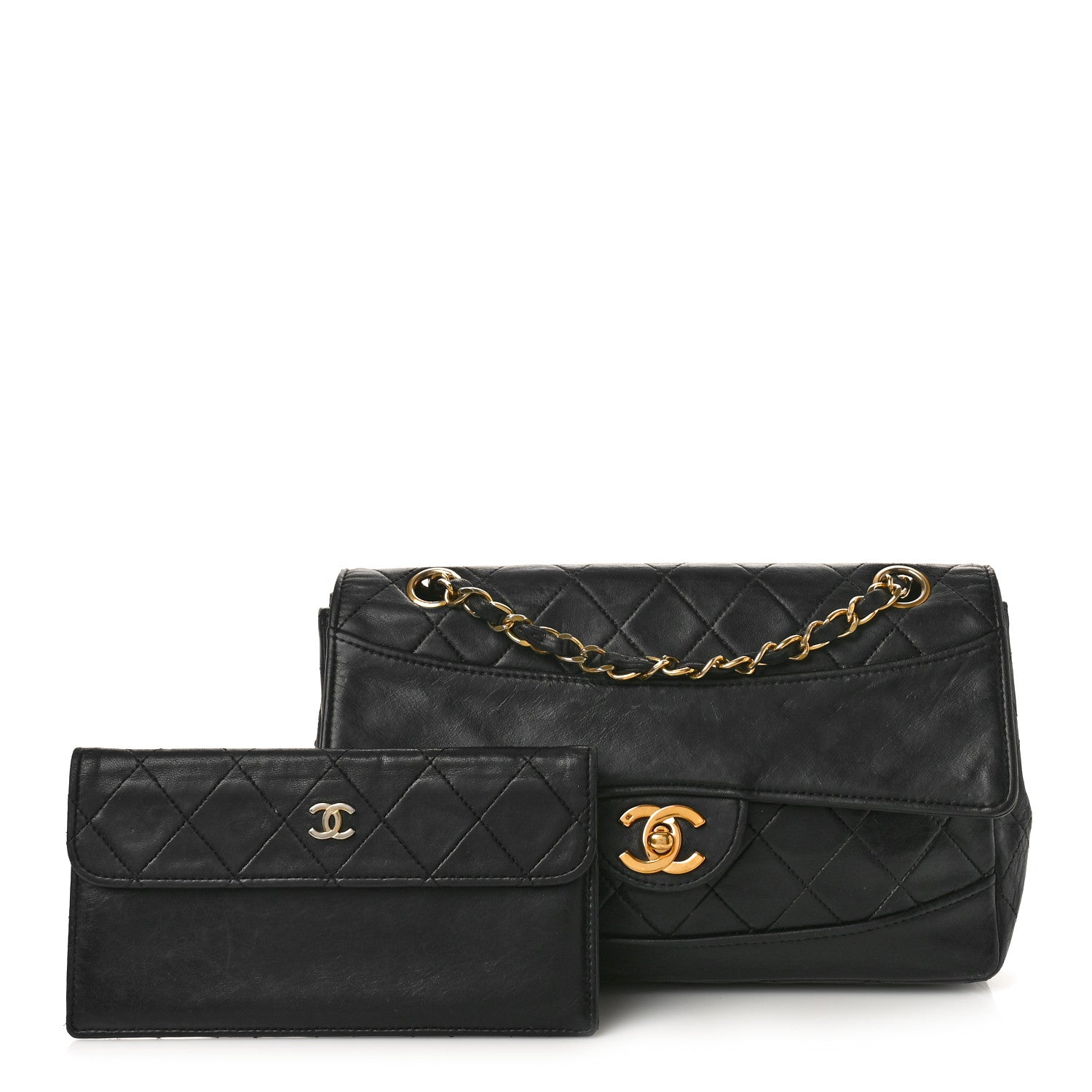 Chanel Lambskin Quilted Small Single Flap Black 3 of 13