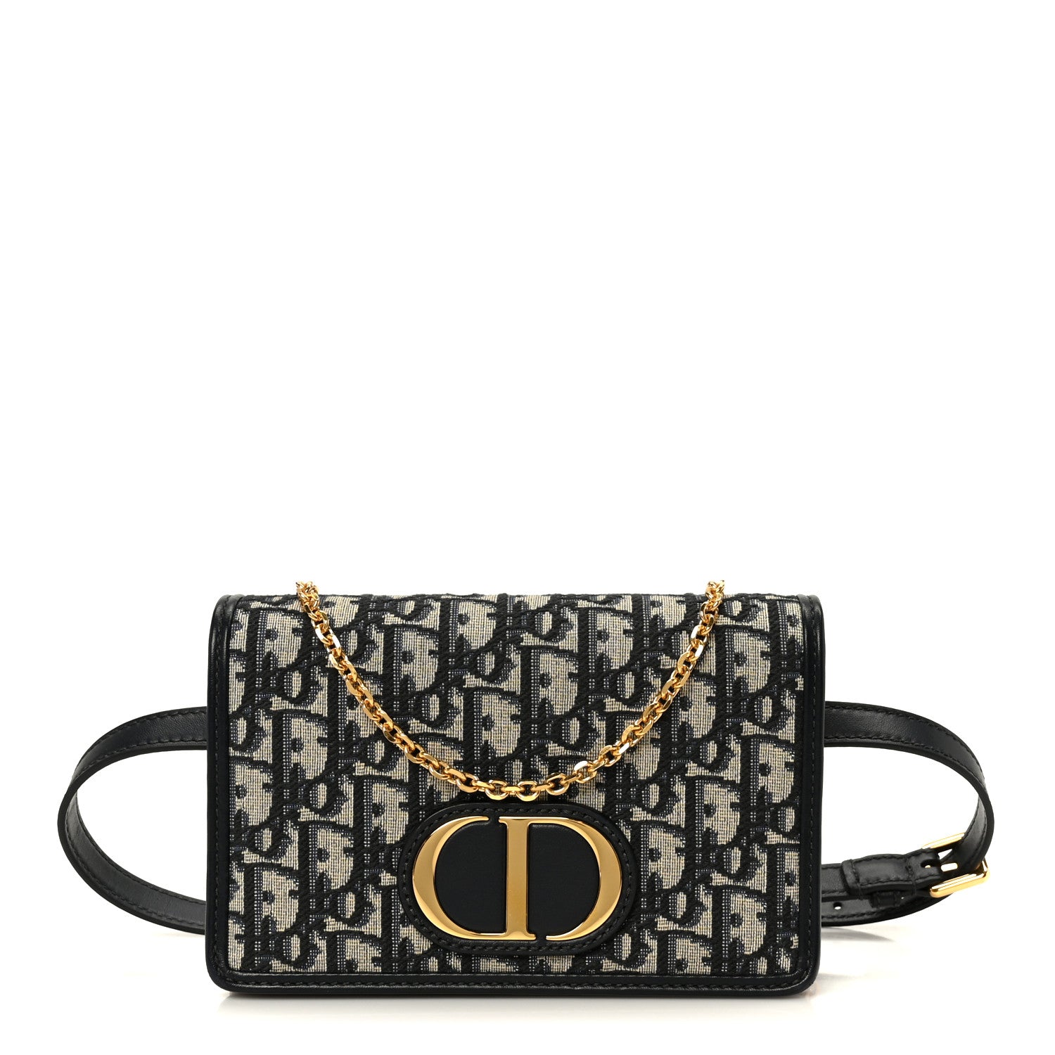 dior 30モンテーニュ チェーンバッグ 2-in-1 ポーチ　　オブリーク Christian Dior Oblique 30 Montaigne 2-In-1 Pouch Blue 1887792
