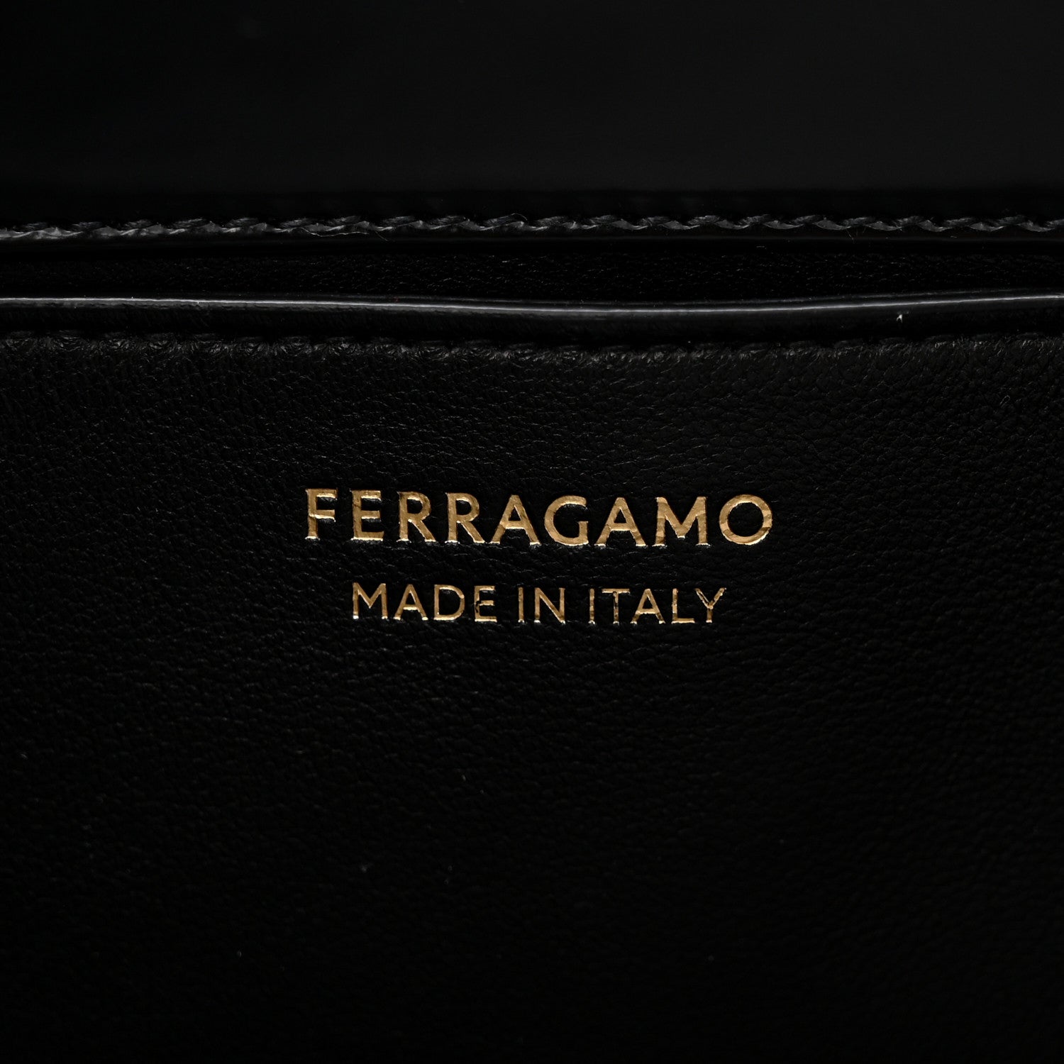 Salvatore Ferragamo Brushed Off Calfskin Wanda East West Top Handle Bag Black 6 of 12