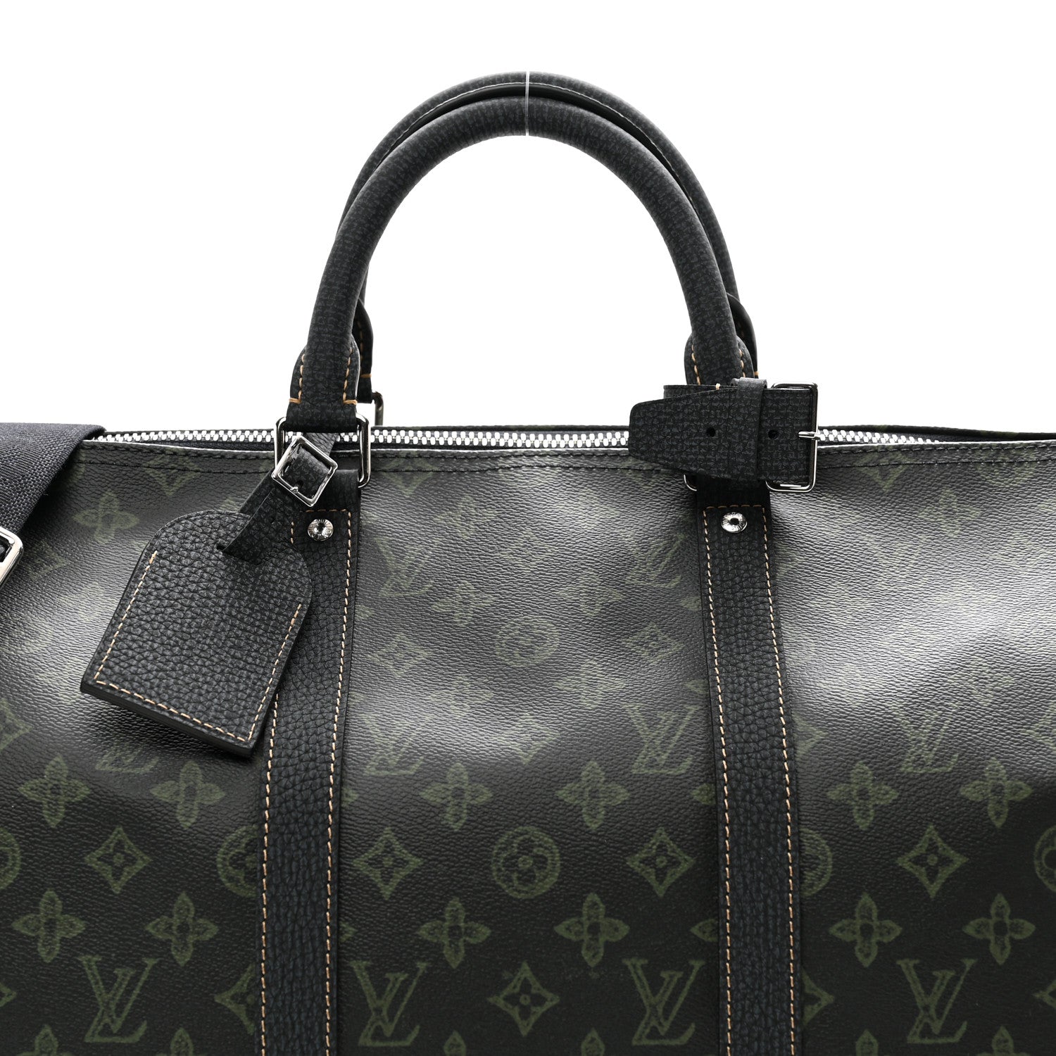 Louis Vuitton Monogram LV Record Keepall Bandouliere 50 Dark Green 6 of 8