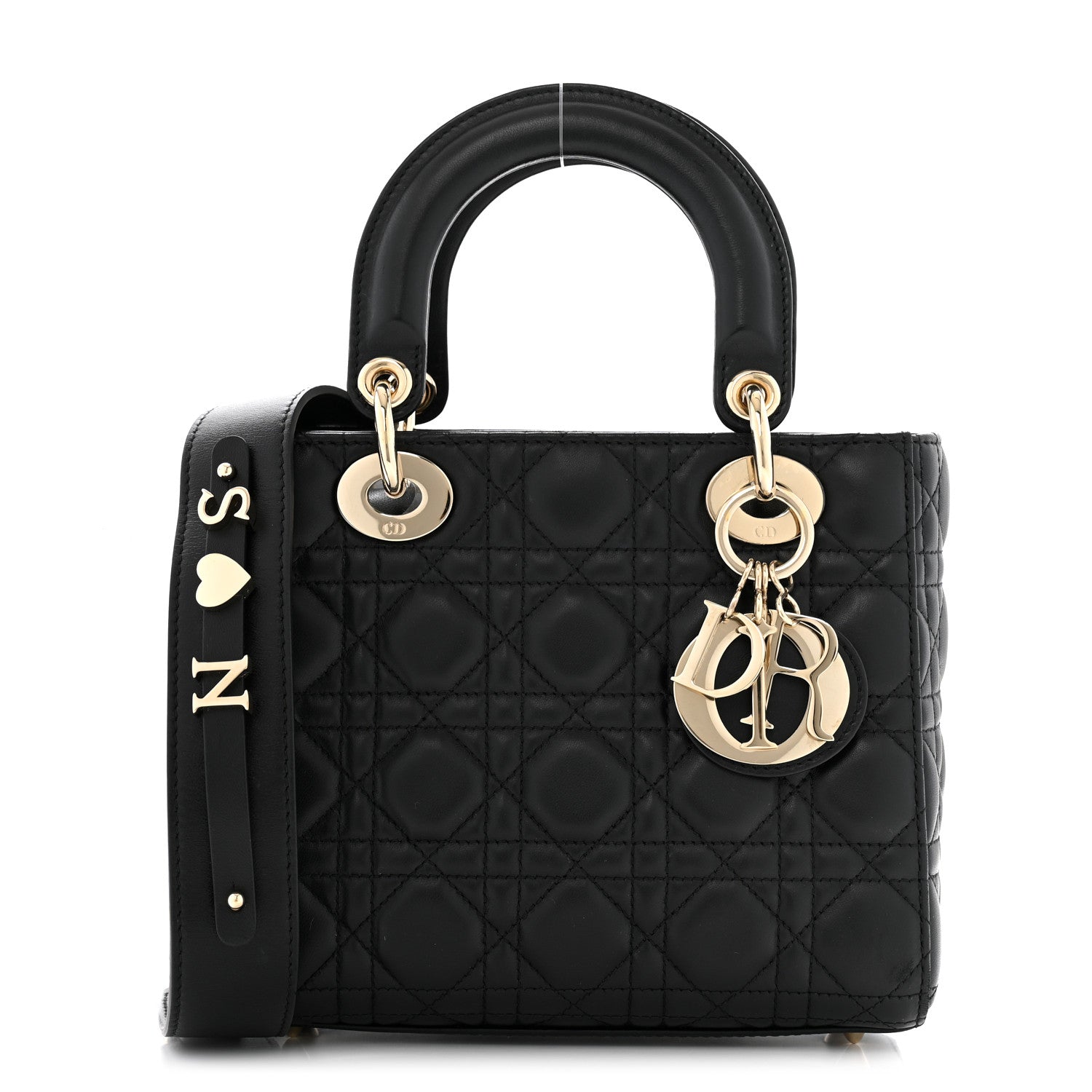 Christian Dior Lambskin Cannage Small My ABCDior Lady Dior Black 1 of 13
