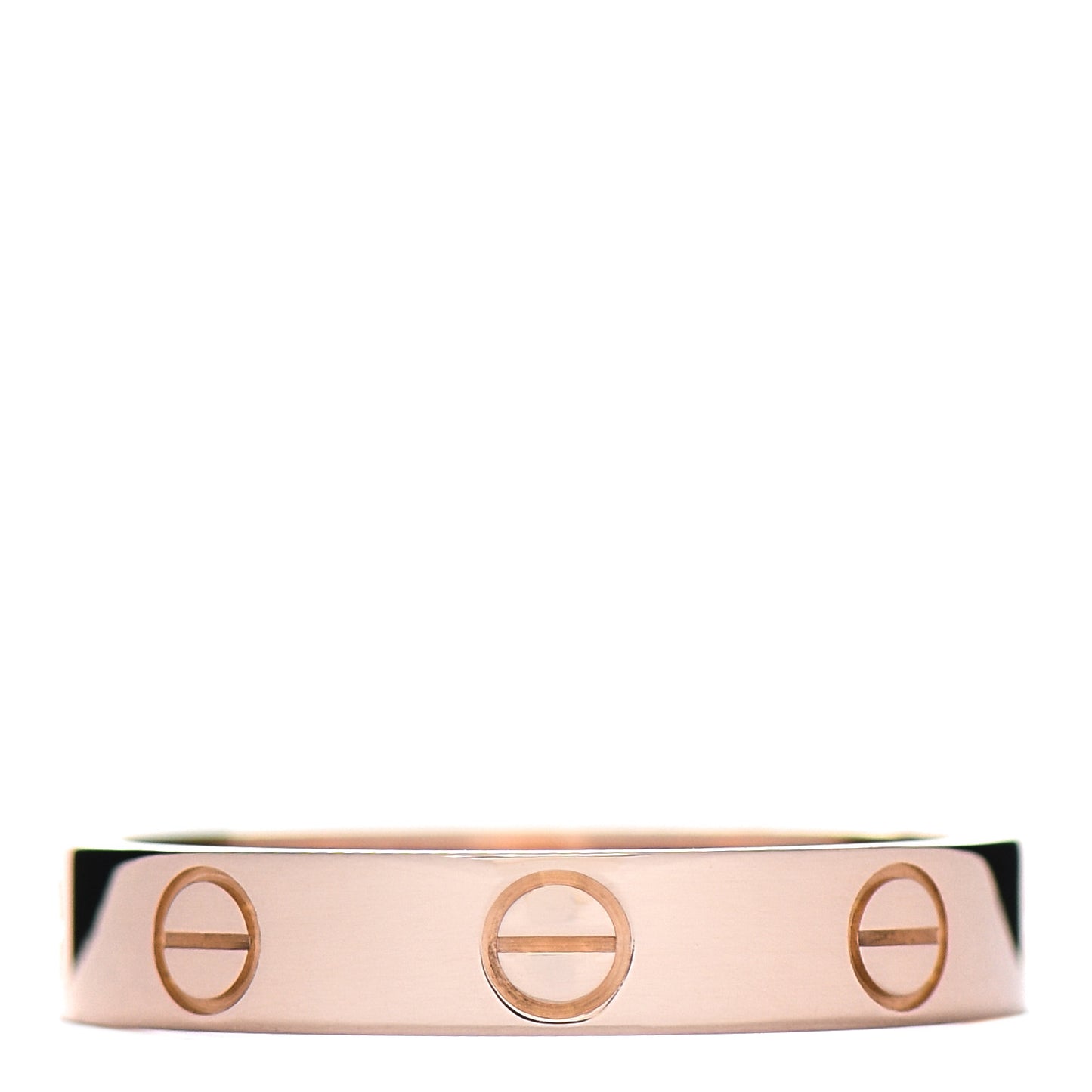 18K Pink Gold 3.5mm LOVE Wedding Band Ring 53 6.25