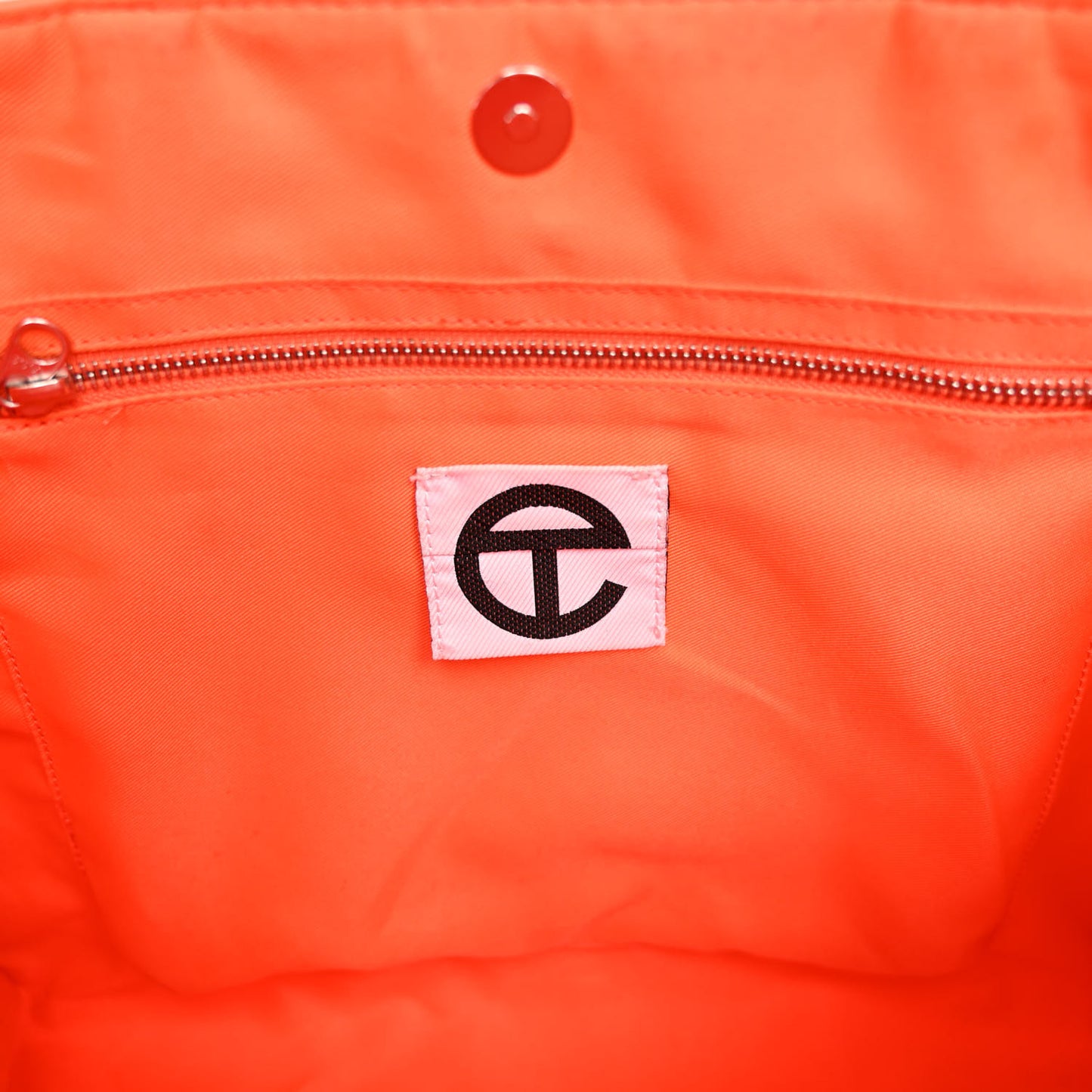 Vegan Leather Medium Shopping Bag Orange