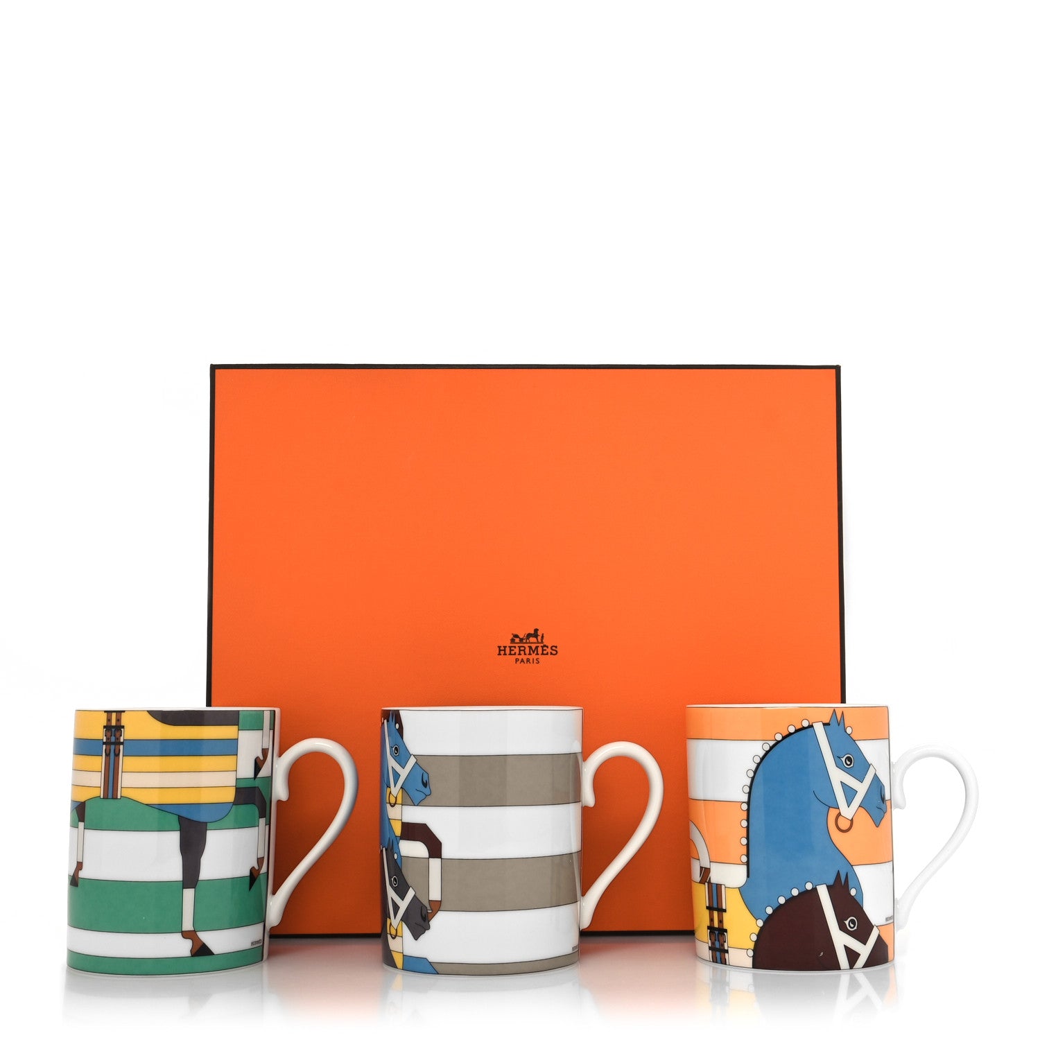 Hermes Porcelain Rocabar Mug Set of 3 9 of 9