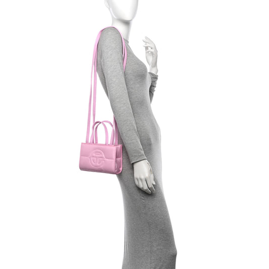 Nylon Small Puff Shopping Bag Bubblegum