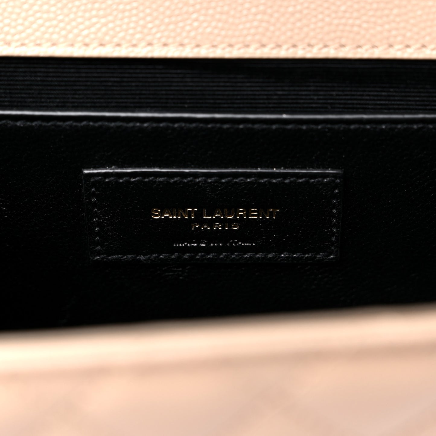Grain De Poudre Textured Mixed Matelasse Medium Triquilt Monogram Satchel Dark Beige