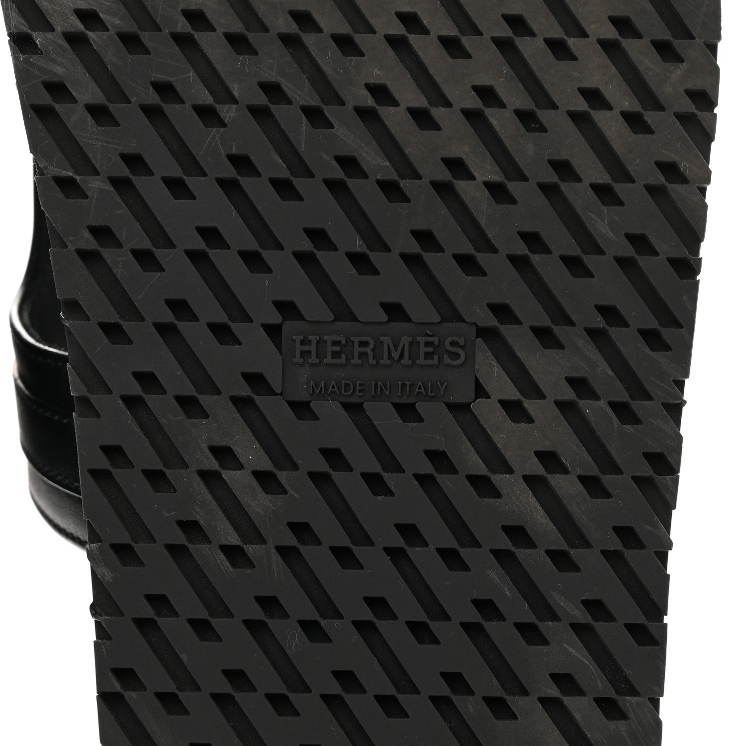 Hermes Calfskin Womens Empire Sandals 37 Black 6 of 11