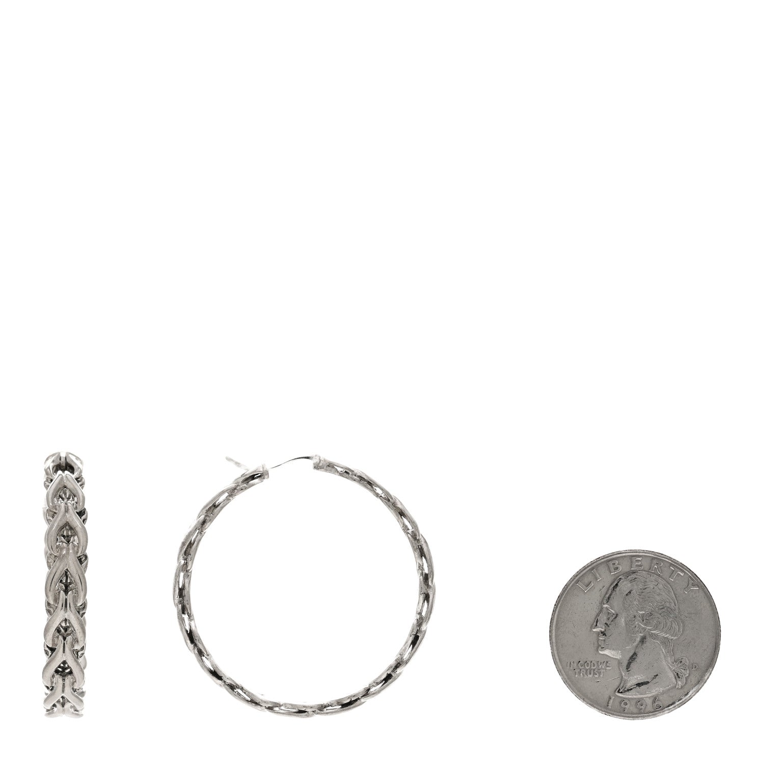 John Hardy Sterling Silver Asli Medium Hoop Earrings 2 of 4