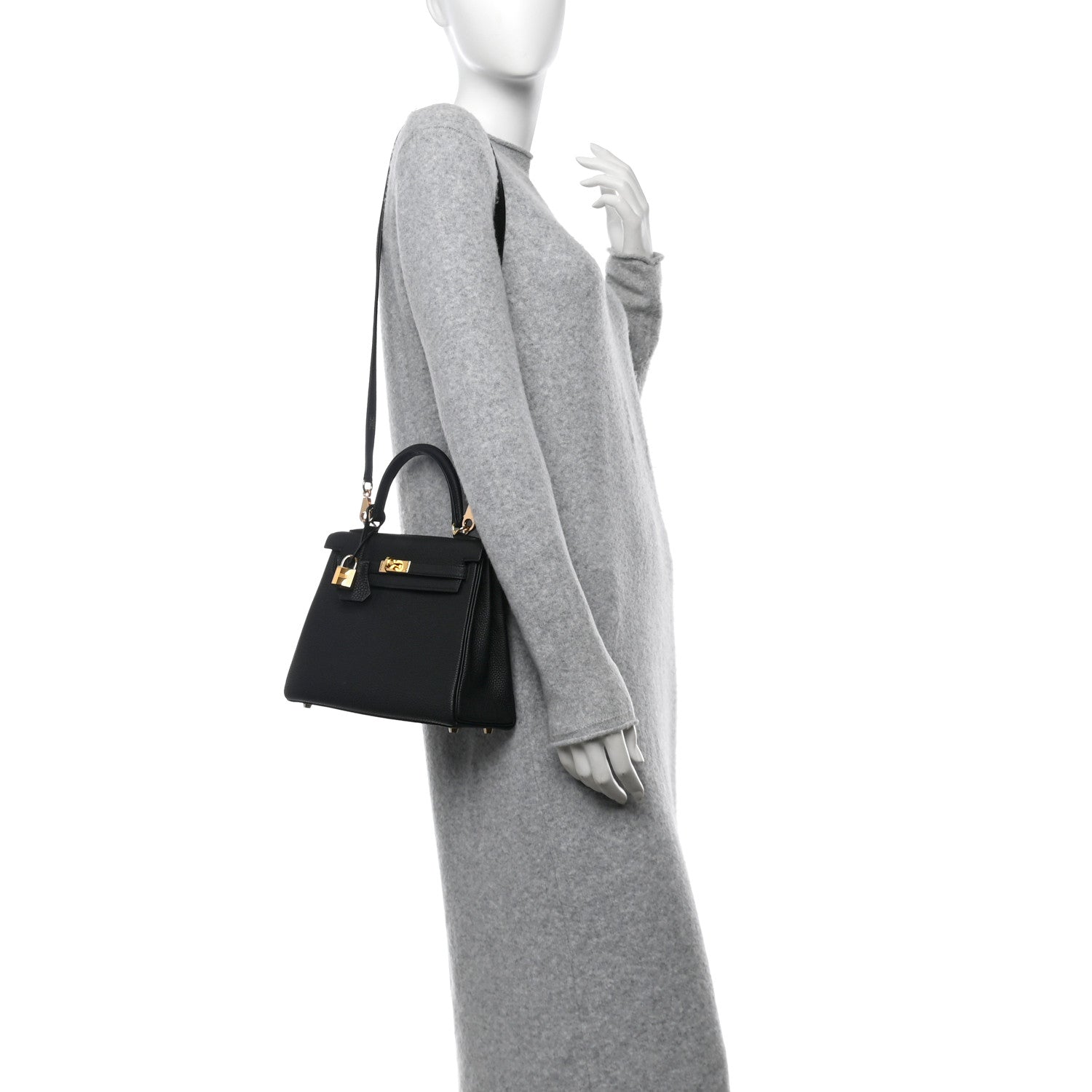 Hermes Togo Kelly Retourne 25 Black 2 of 11
