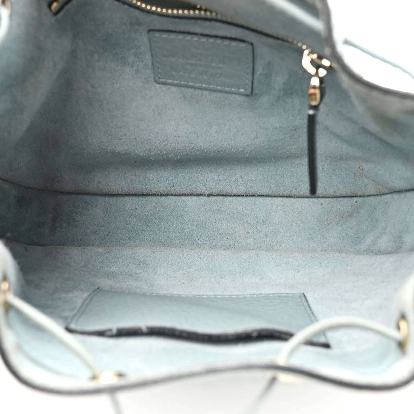 Grained Calfskin Rockstud Bucket Bag Amadeus