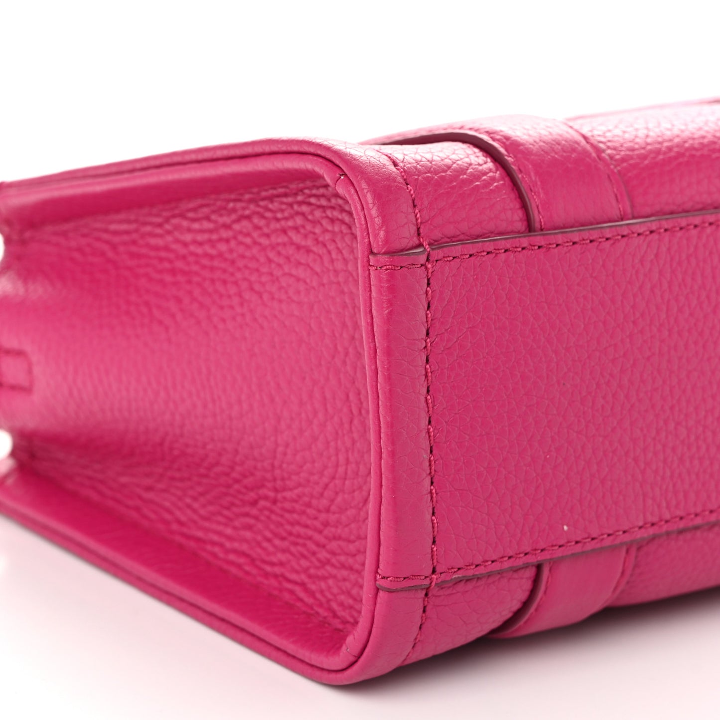 Grained Calfskin Mini The Tote Bag Lipstick Pink