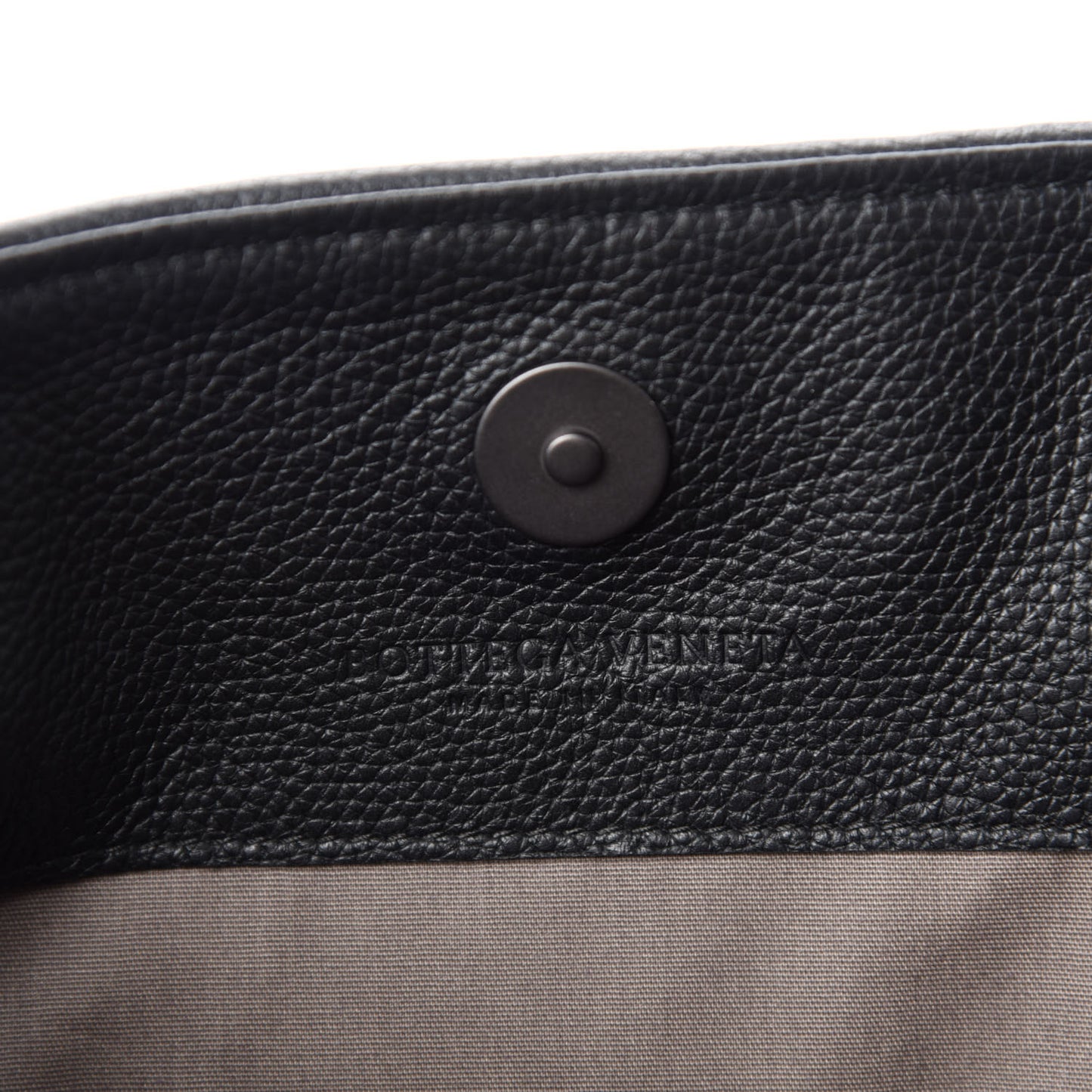 Grainy Calfskin Intrecciato Woven Tote Black